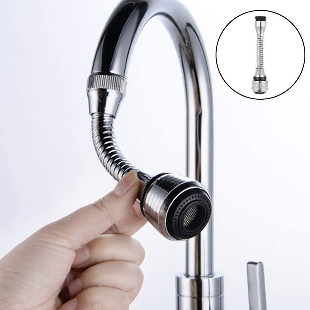 Universal Faucet Extension Adapter - Flexible Kitchen & Bathroom Faucet Sprayer with Threaded Nozzle Filter - Perfect for Washing Dishes, Filling Pots & Cleaning Sinks