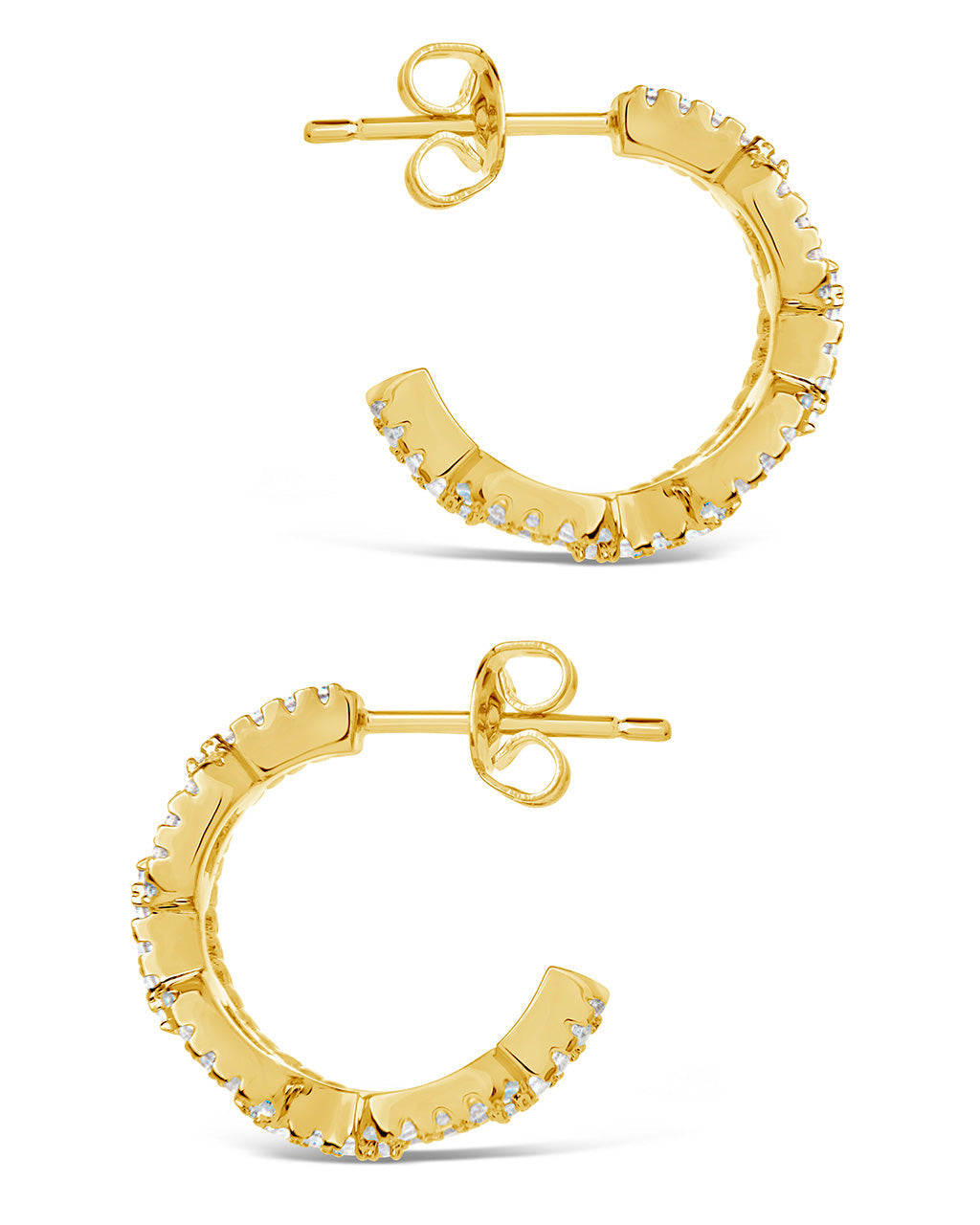 CZ Chain Link Hoop Earrings for Women - Gold Rope Design Dangle Earrings | Trendy Fashion Jewelry for Party, Date Night & Everyday Wear
