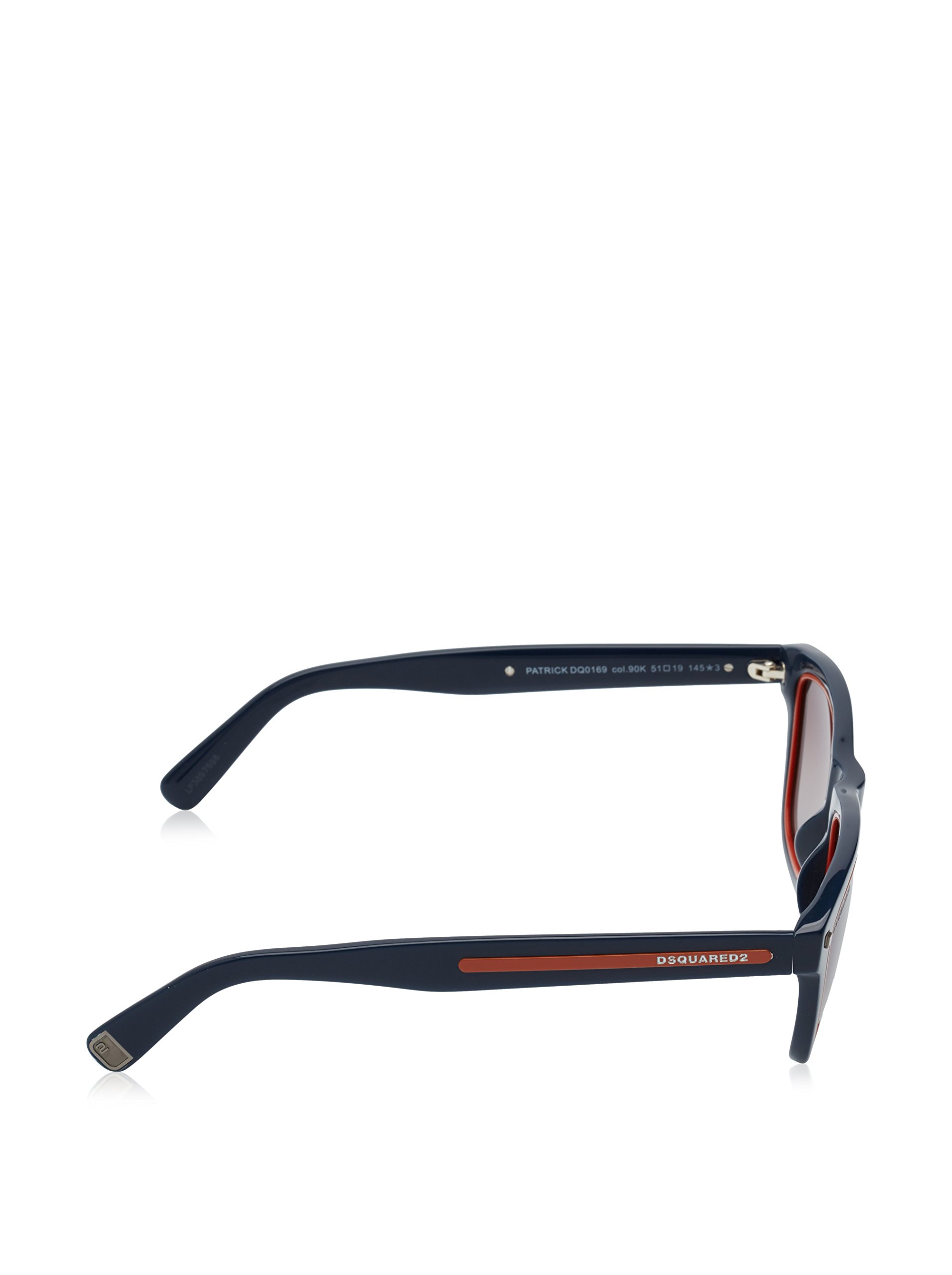 DSquared2 DQ169 Sunglasses - Shiny Blue Gradient Roviex Lenses for Men & Women | UV Protection, Fashion Eyewear for Outdoor Activities, Beach, and Driving