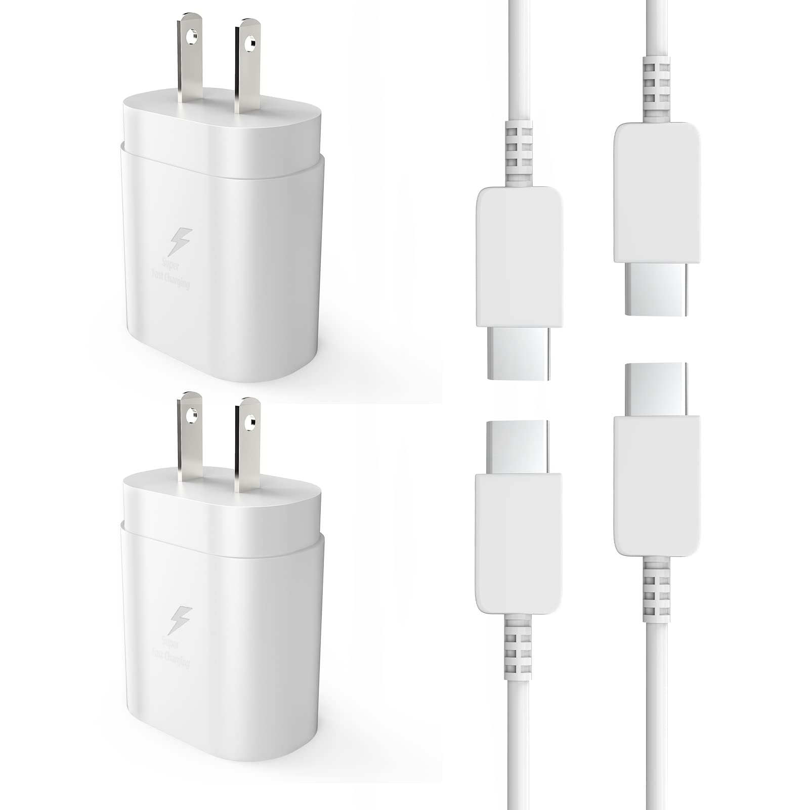 25W USB C Fast Charger Block - PD 3.0 Quick Wall Charger Adapter Compatible with Samsung Galaxy S21/S20/Note10/S10/Note20, Google Pixel, LG Phones - Perfect for Home, Office & Travel Charging