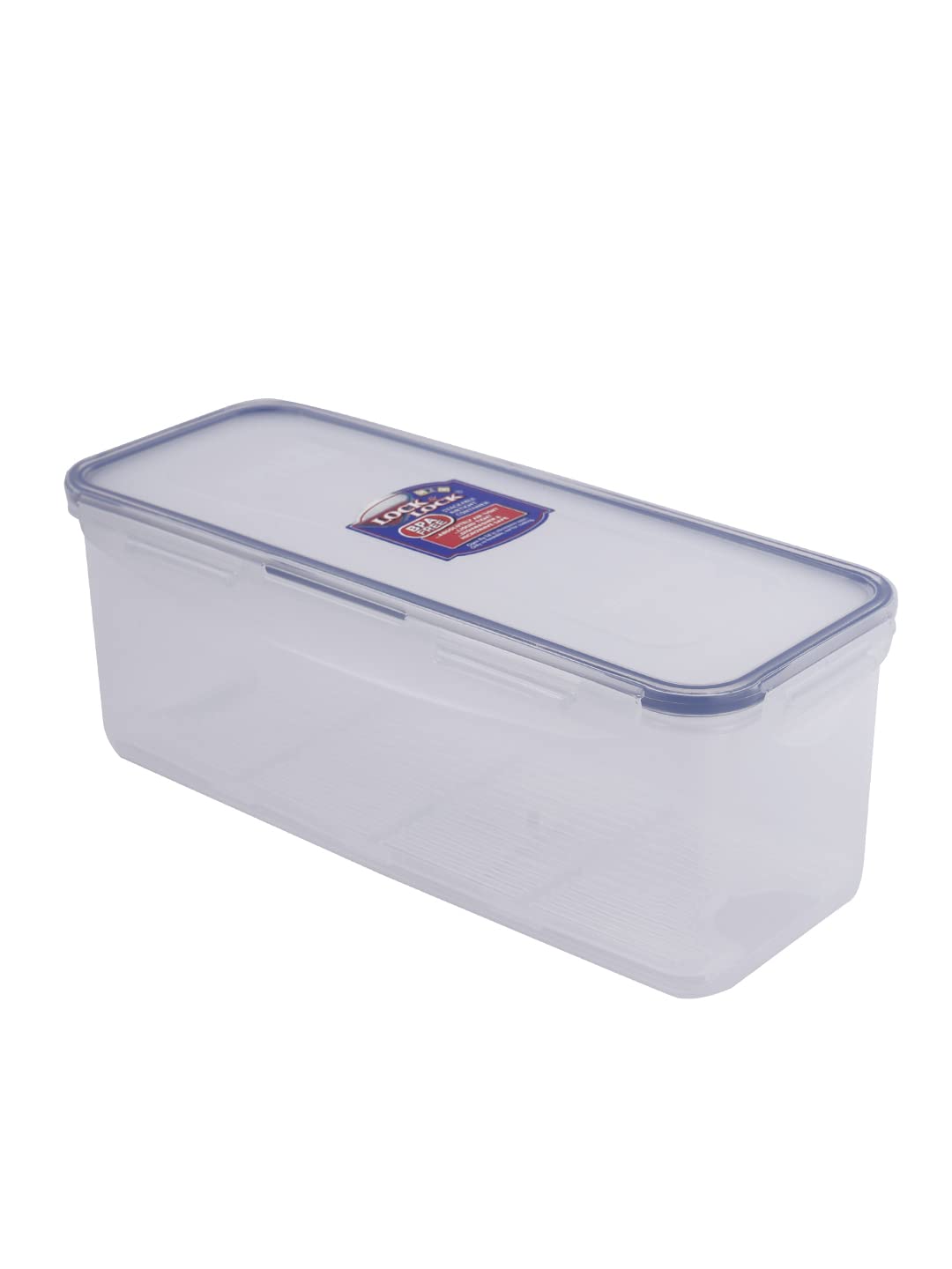 LOCK & LOCK Airtight Rectangular Food Storage Container with Drain Tray - 64.63 oz (8.45 Cup) BPA-Free Plastic Kitchen Organizer - Perfect for Meal Prep, Leftovers & Refrigerator Storage