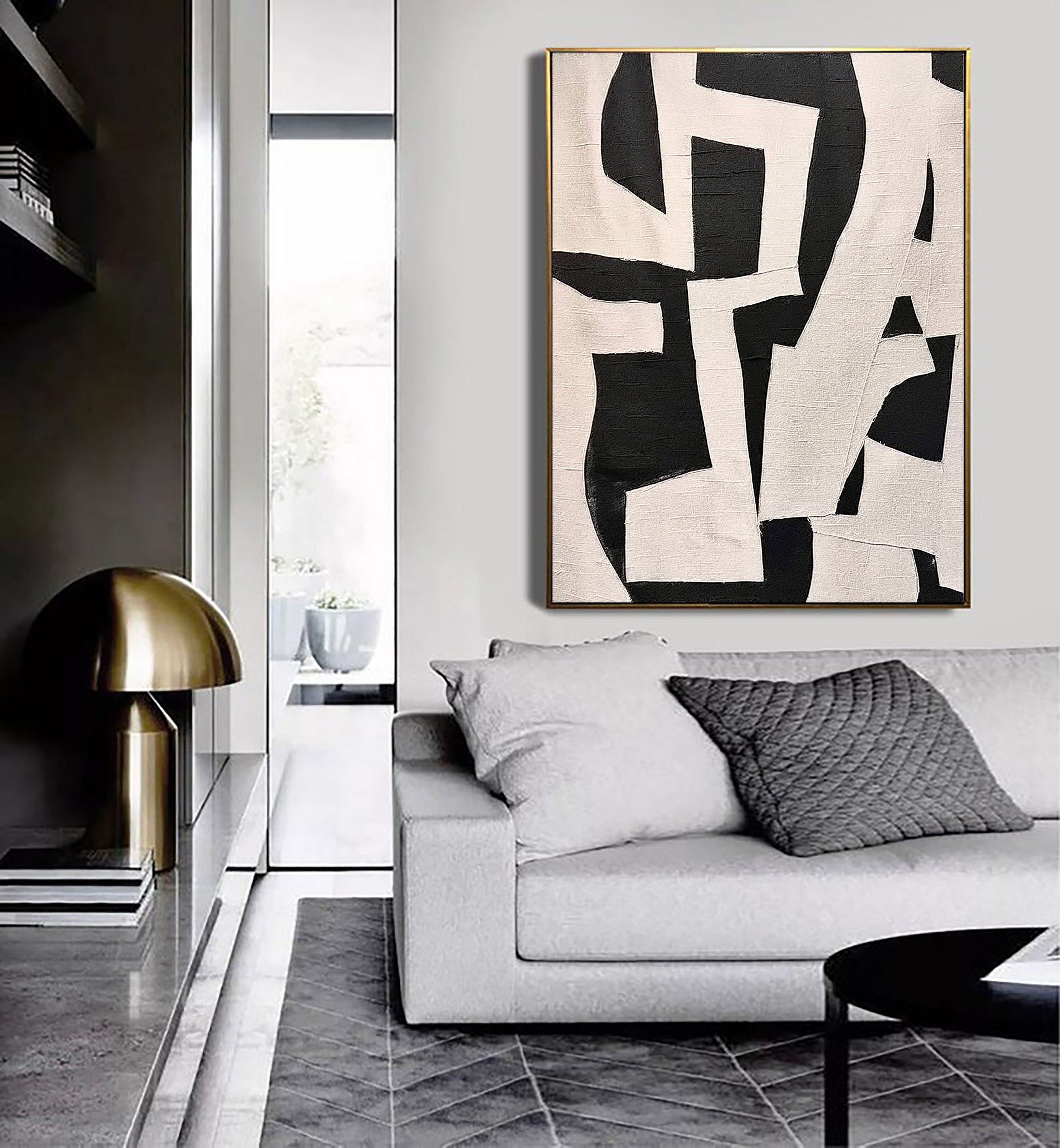 Beige & Brown Abstract Wall Art Print #BB039 - Modern Home Decor for Living Room, Bedroom & Office