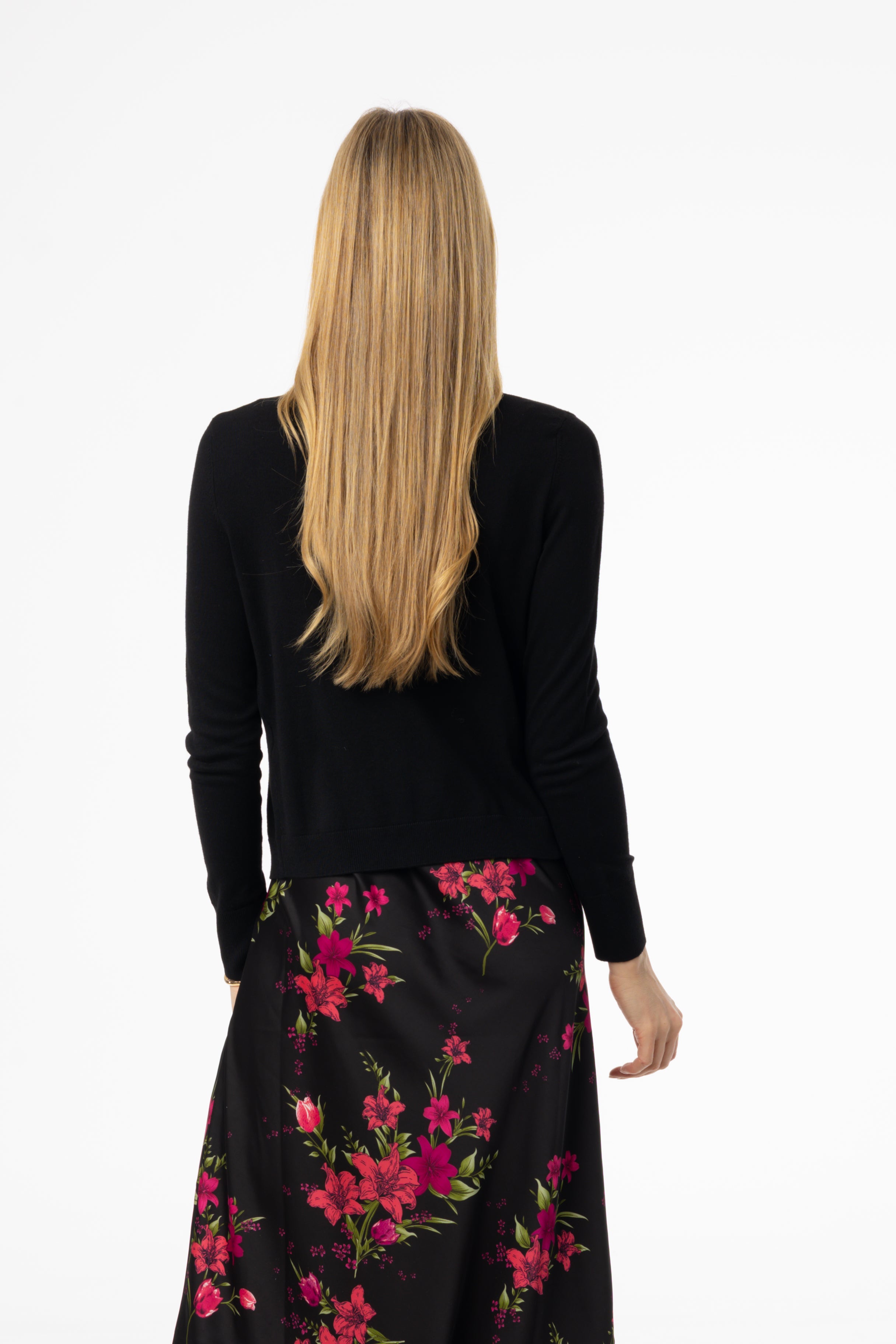 Stylish Black Button Knit Cardigan for Women - Cozy Winter Sweater | Perfect for Office, Date Night & Casual Outfits