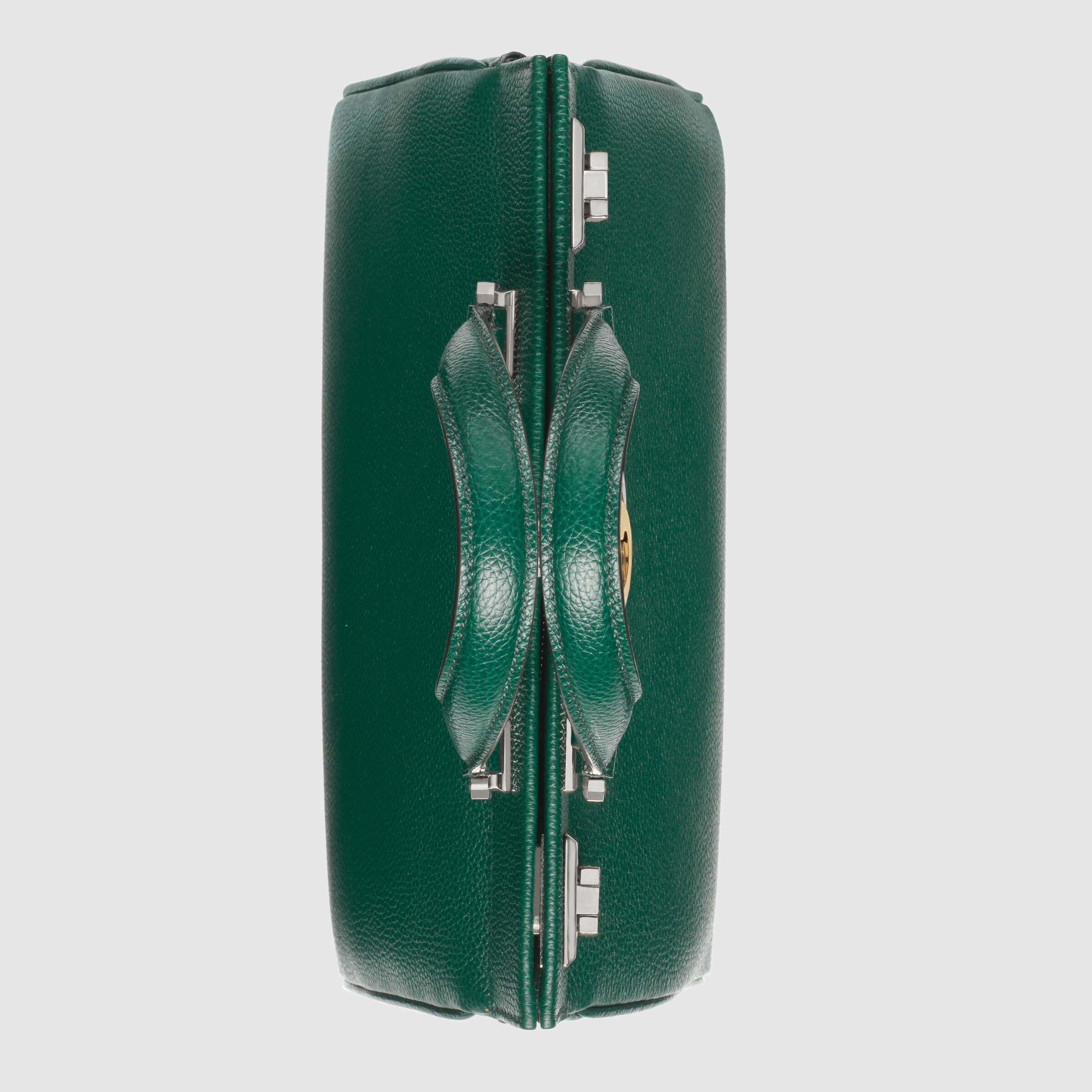 Gucci Zumi Small Top Handle Bag in Dark Green - Grainy Leather Luxury Handbag for Women | Perfect for Work, Evening Events & Daily Use