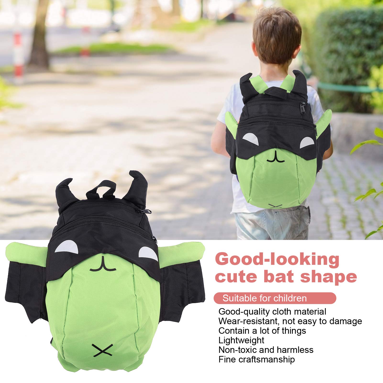 Kids Backpack for School - Durable & Lightweight Green Children's Backpack for Boys & Girls - Perfect for Elementary Students, Daycare & Travel
