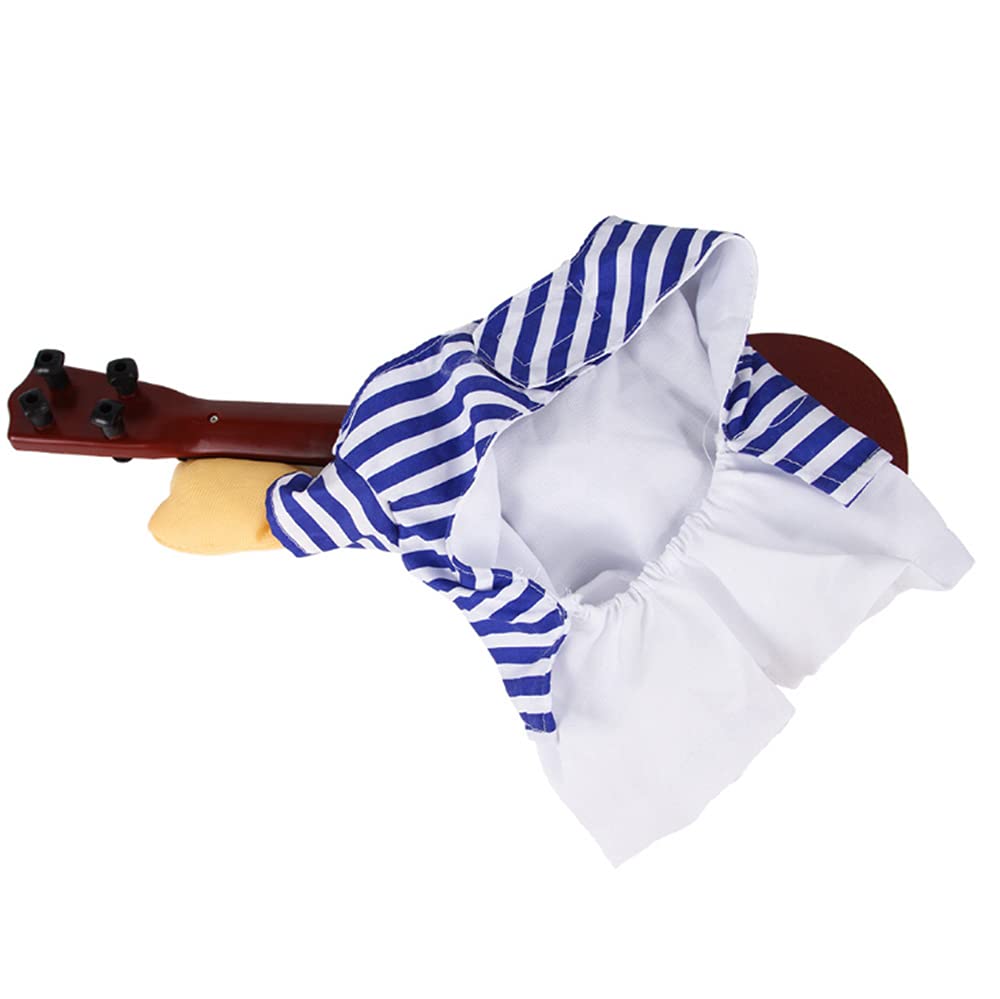 Funny Guitarist Style Dog & Cat Costume - XL Pet Clothes for Halloween, Christmas, Birthday & Cosplay Parties | Perfect Gift for Weekend Parties & Crazy Dress-Up Fun