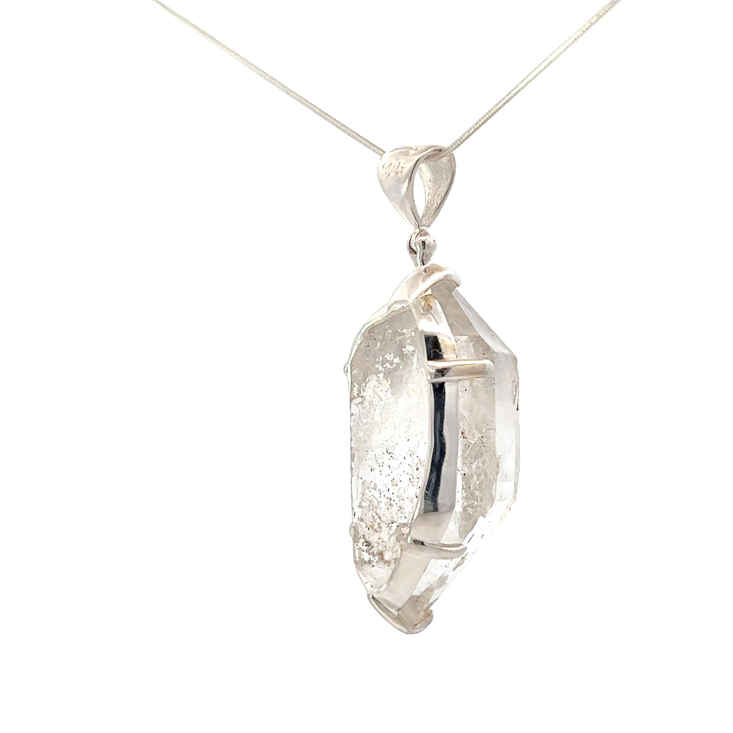 Tibetan Himalayan Quartz Crystal Pendant Necklace - Natural Healing Stone Jewelry for Meditation & Spiritual Protection | Handmade by Stones Desire | Perfect for Yoga, Reiki & Energy Cleansing