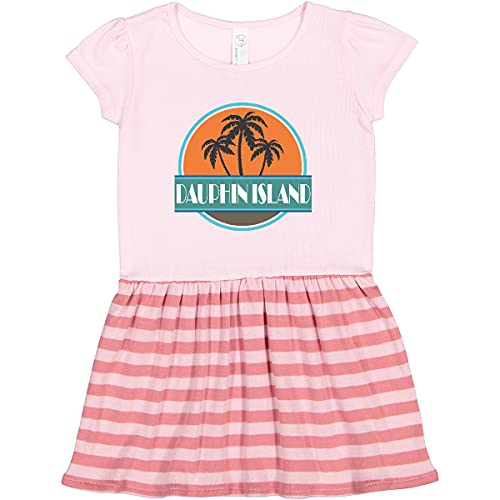 Inktastic Dauphin Island Alabama Vacation Toddler Dress - Cute Summer Outfit for Girls, Beach Trip, Family Photos & Holiday Outing