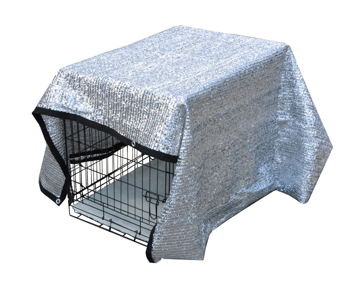 Cool Runners Aluminet 70% Heat Reflective Shade Cloth - 6.5' x 6' Silver UV Protection Sun Shade Panel for Garden, Greenhouse & Outdoor Patio Cover