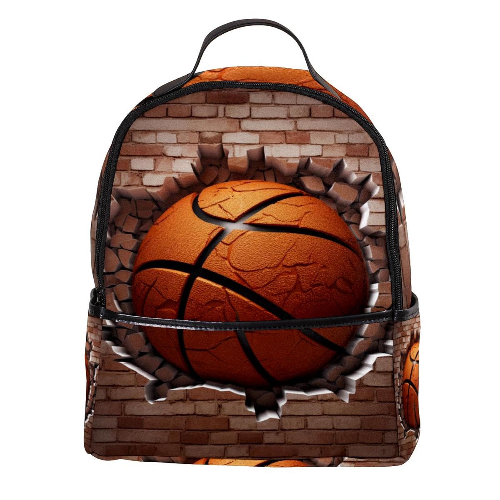 Men's & Women's Travel Backpack - Durable Basketball Wall Texture Design - Perfect for Gym, Work, School & Outdoor Adventures
