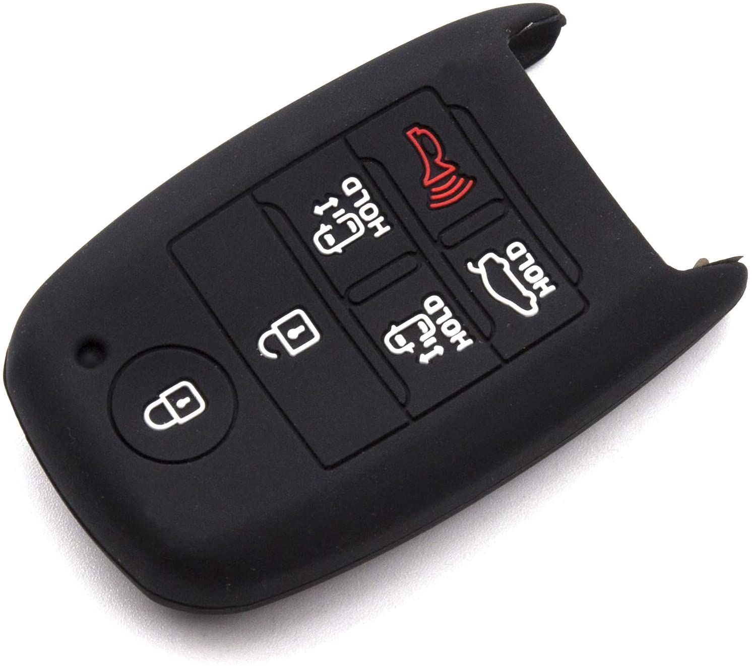 Premium 6-Button Silicone Rubber Key Fob Cover for Kia Sedona - Durable Remote Key Case Holder & Protector - Perfect for Everyday Use, Travel, and Car Protection