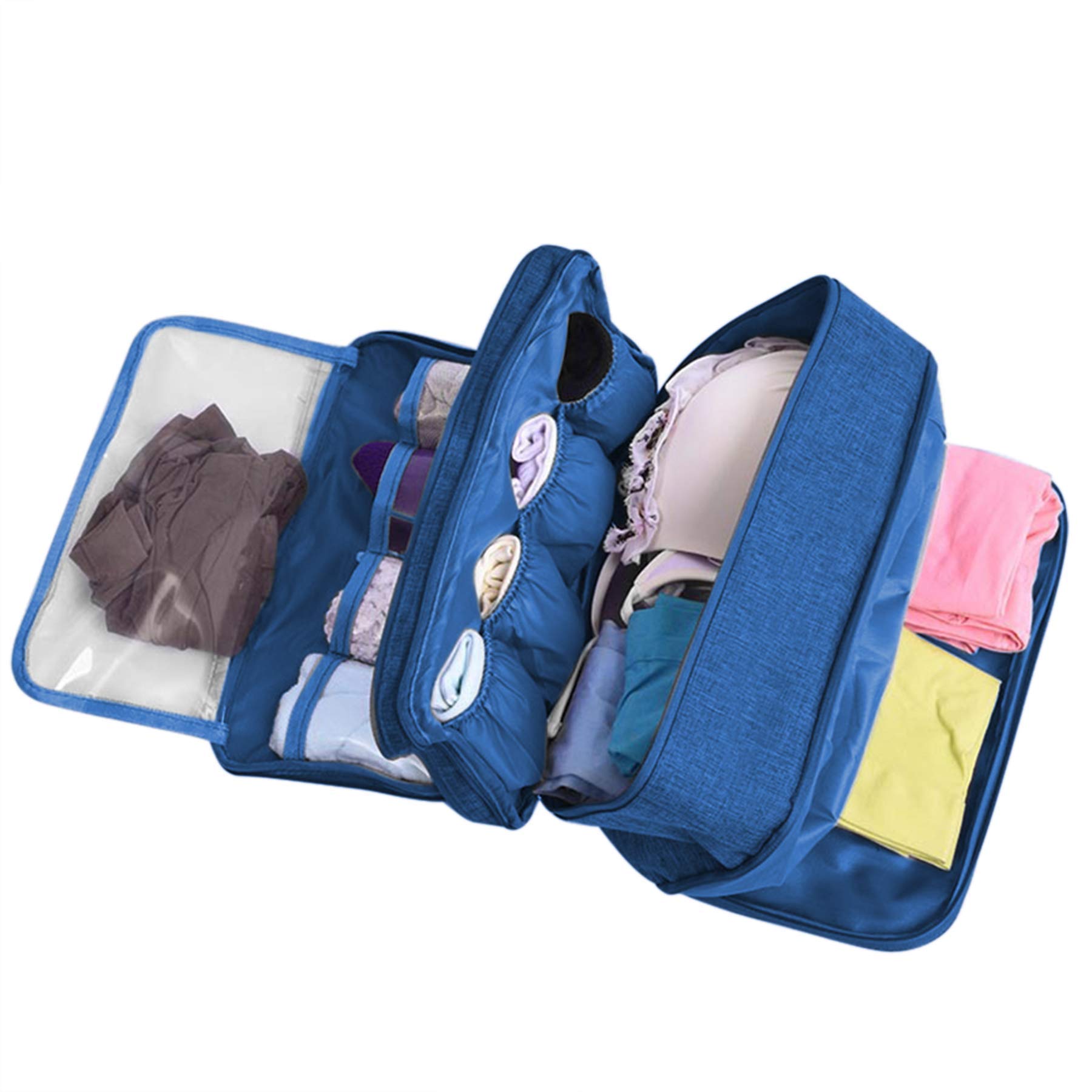 Multi-Function Travel Underwear Organizer - Portable Storage Bag for Bras, Socks & Lingerie | Packing Cube & Toiletry Bag for Vacation, Business Trips & Daily Organization