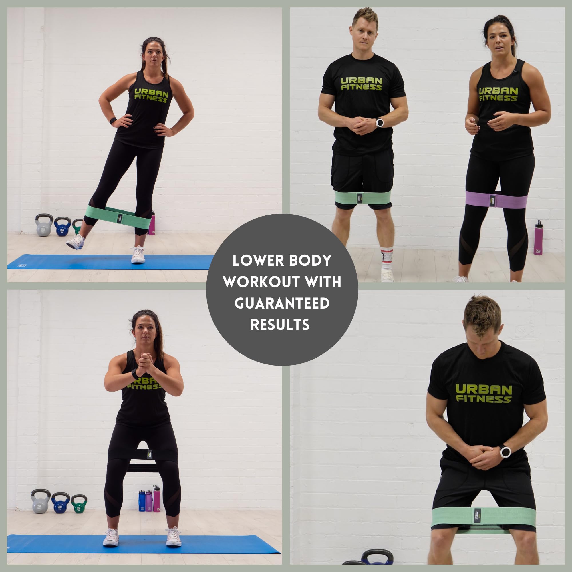 Premium Fabric Resistance Band Loop Set (3-Pack) - 15 Inch Exercise Bands for Strength Training, Yoga, Pilates & Home Workouts - Ideal for Toning, Stretching & Physical Therapy