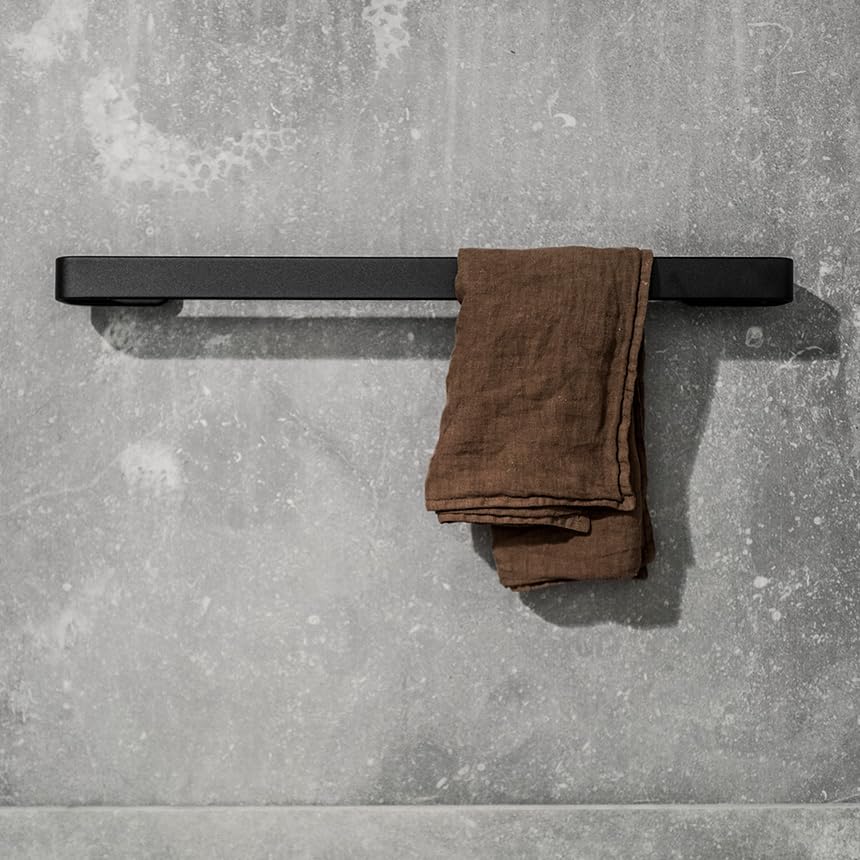 Black Menu Norm Towel Bar - Modern Bathroom Towel Rack for Kitchen & Bathroom Organization