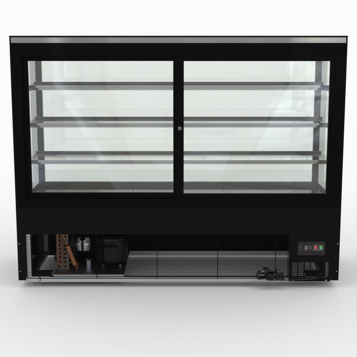 Commercial AG Food Display Refrigerator - 4 Shelves, 594L Capacity, 1800mm Height (FDF1800L3) - Perfect for Supermarkets, Restaurants, and Convenience Stores