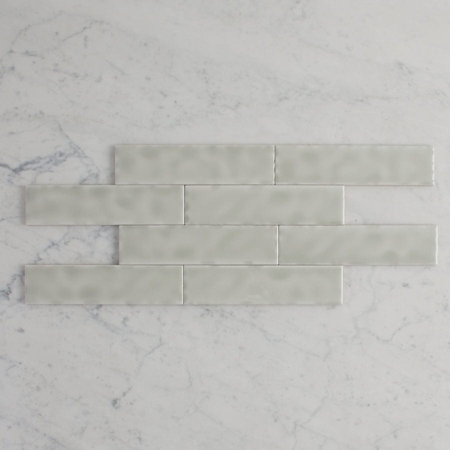 Premium Newport Gloss Mini Subway Sage Green Ceramic Tile – Perfect for Kitchen Backsplash, Bathroom Walls & Modern Home Decor