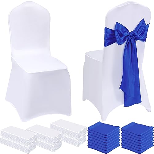 Royal Blue, White