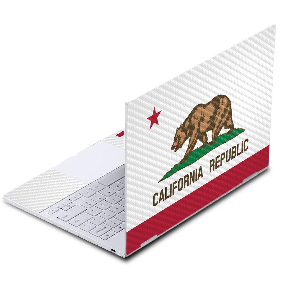 Google Pixelbook Carbon Fiber Skin with California Flag Design - Durable Protective Cover, Easy to Apply & Remove | Made in USA | Perfect for Work, Travel & School