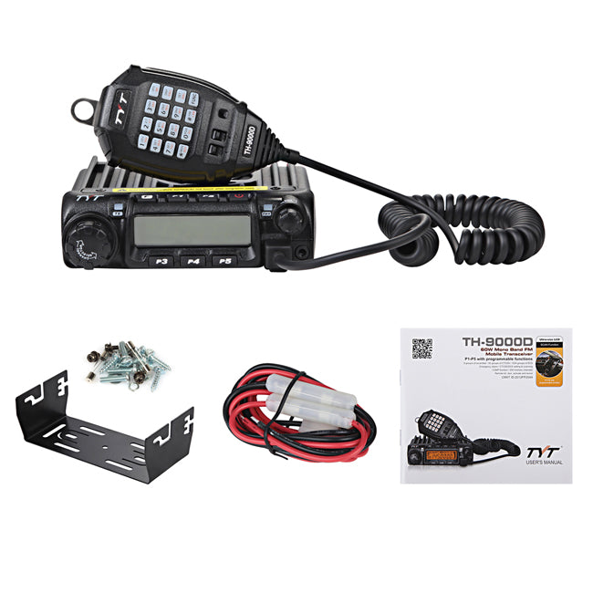 TYT TH 9000D 400-490MHz 45W Car Mobile Radio Transceiver - 2 Way Radio for Truckers & Emergency Communication (Discontinued Model)