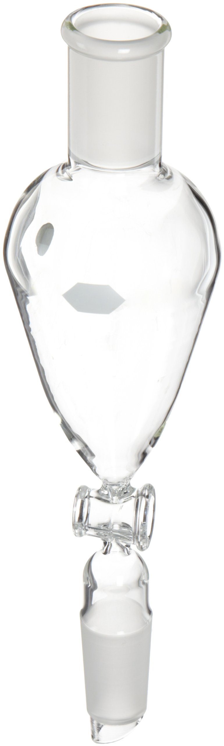 125ml Kimble Pear-Shaped Separatory Funnel with Standard Joint & Stopcock Plug - Ideal for Chemistry Labs, Essential Oil Extraction & Liquid Separation