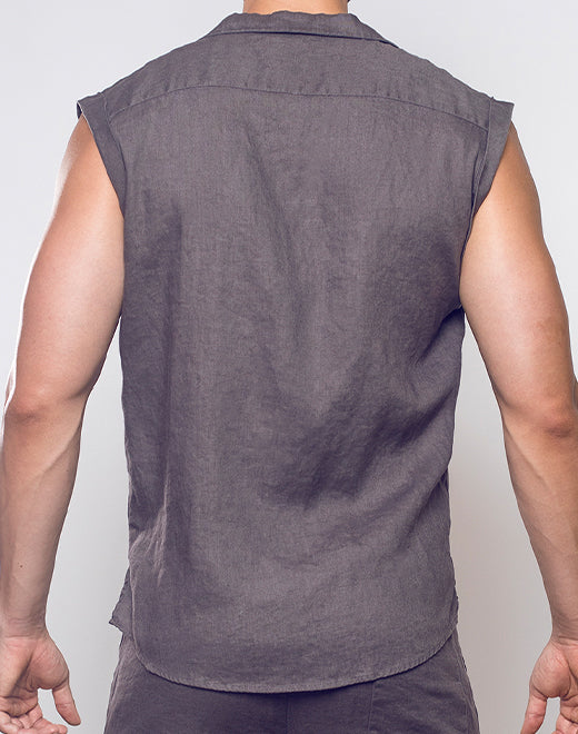 2Eros Breezy Linen Single Button Wrap Vest for Women - Lightweight Summer Cover Up - Beach, Pool, or Casual Outfit Essential