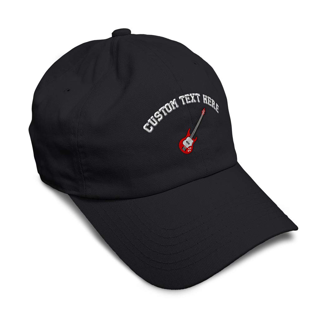 Soft Baseball Cap with Bass Guitar & 'A' Embroidery - Stylish Dance & Music Dad Hats for Men & Women - Perfect for Concerts, Gifts, and Casual Wear