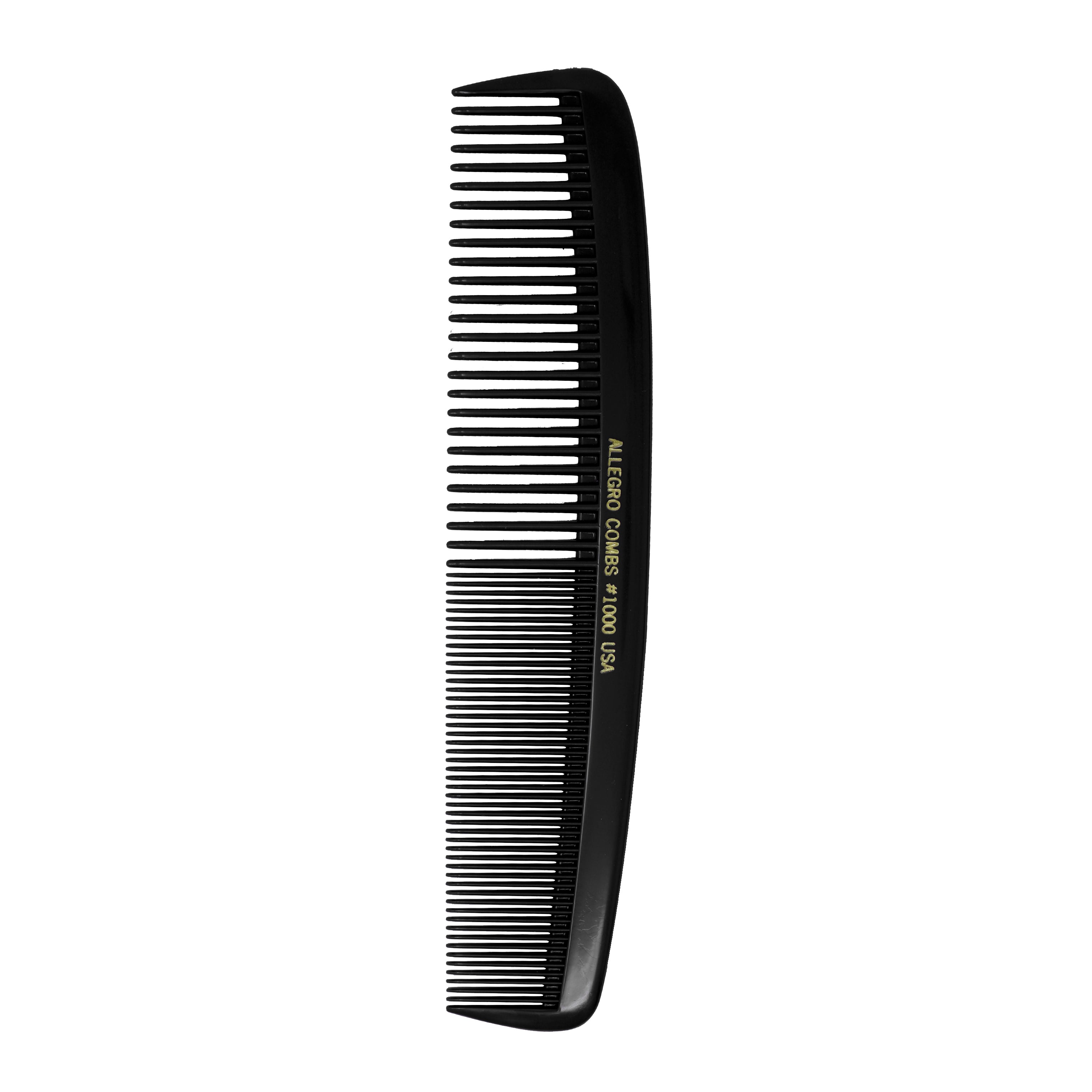 Allegro Combs #1000 X Large Styling Comb - Professional All Purpose Hair Comb for Thick & Curly Hair - Perfect for Salons, Styling & Detangling at Home