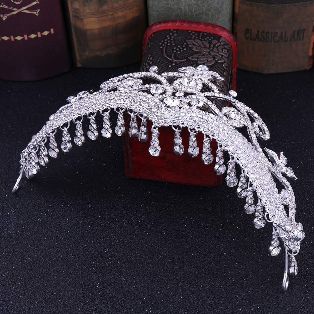 Elegant Princess Queen Bridal Crystal Tiara – Arabian Wedding Headpiece with Rhinestones for Brides, Pageants & Special Events | Perfect for Weddings, Prom, Quinceañera & Formal Occasions