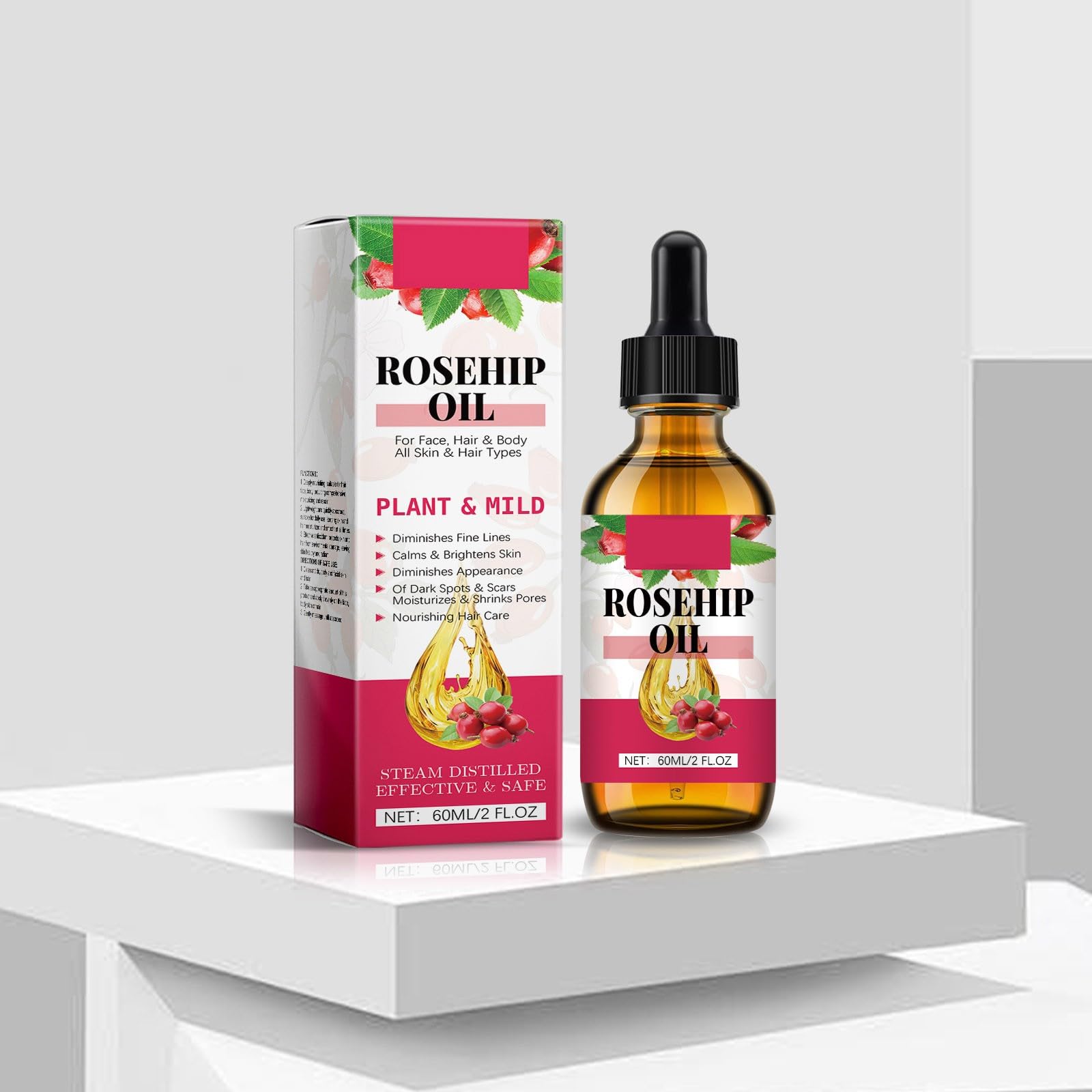 Natural Body Oil for Skin Care & Massage - Organic Essential Oils for Face & Body, Aromatherapy Relaxation | Perfect for Spa, Home Use & Self-Care Routines