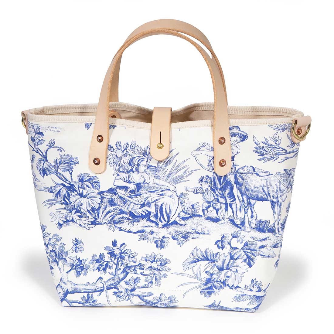 Vintage Toile All Day Mini Tote Bag - Stylish Crossbody Purse for Women | Perfect for Work, Travel & Everyday Use