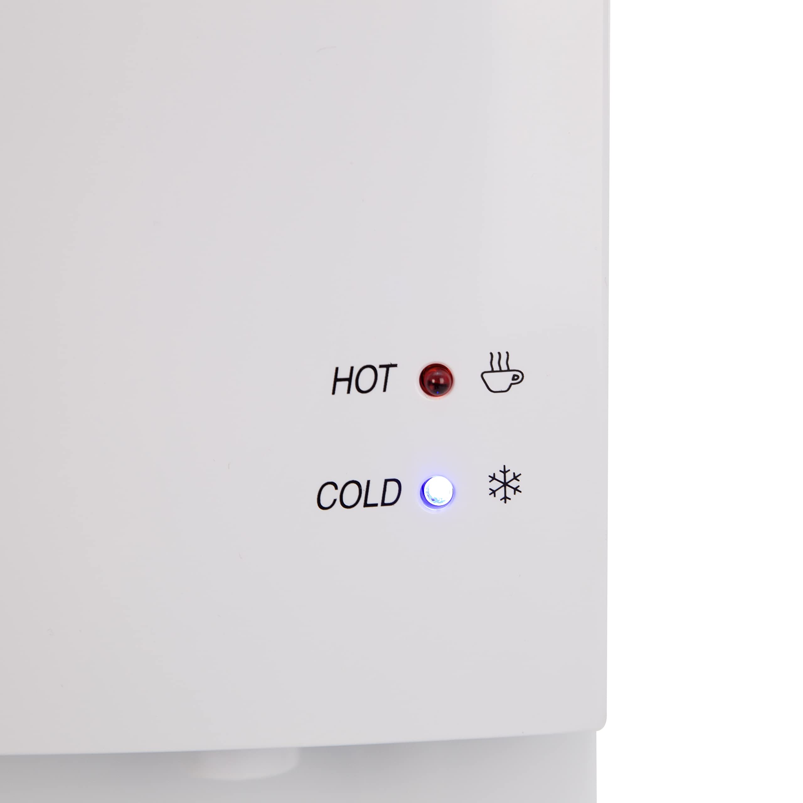 Avanti Top Loading Water Cooler Dispenser - 3 & 5 Gallon Bottle Capacity with Stainless Steel Tank - Hot & Cold Water Dispenser for Home, Office, Kitchen, Dorm - Energy Efficient White Water Cooler - Perfect for Hydration, Tea, Coffee & Instant Meals