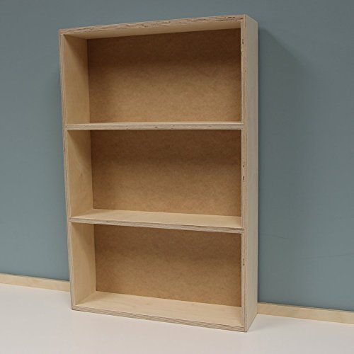 Stamp-n-Storage Mega Stamp Case Shelf Unit with Back - Wall Mount Organizer for Craft Room, Scrapbooking & Home Office Storage