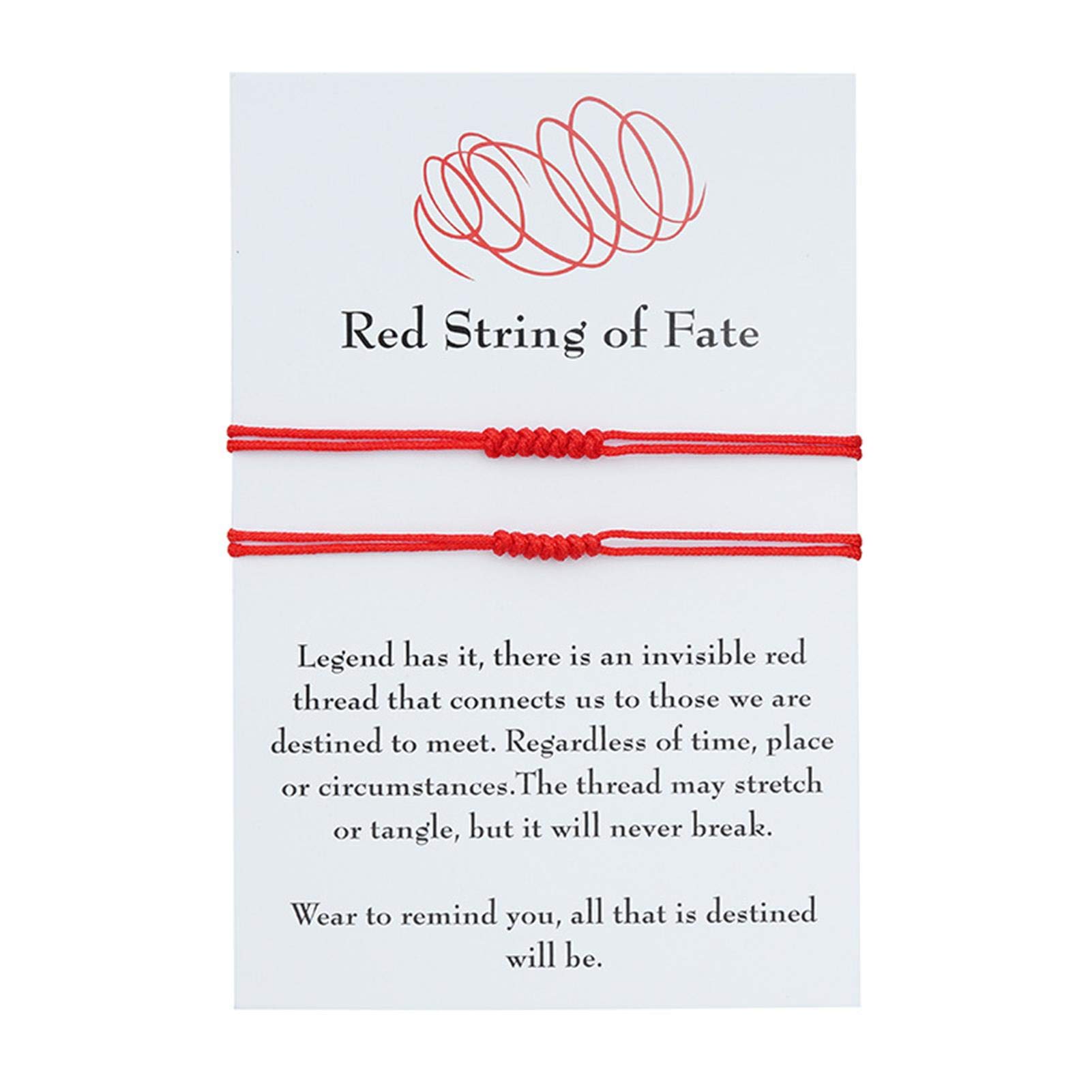 7 Knot Red String of Fate Bracelet - Handmade Adjustable Couples Bracelet for Long Distance Relationships, Good Luck Protection Jewelry for Women & Friendship Gifts | Perfect for Anniversaries, Valentine's Day & Romantic Gestures