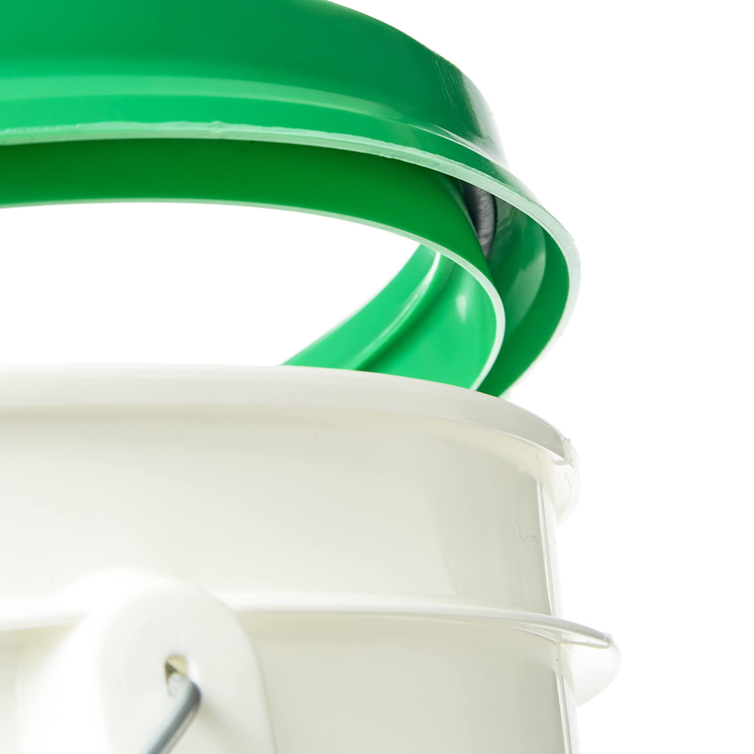 Food Grade Gamma Seal Lids for 3.5-7 Gallon Buckets (12 Pack) | BPA Free, Durable HDPE Reusable Pail Lids | Made in USA | Airtight Storage for Dry Goods, Pet Food & Emergency Supplies (Green)