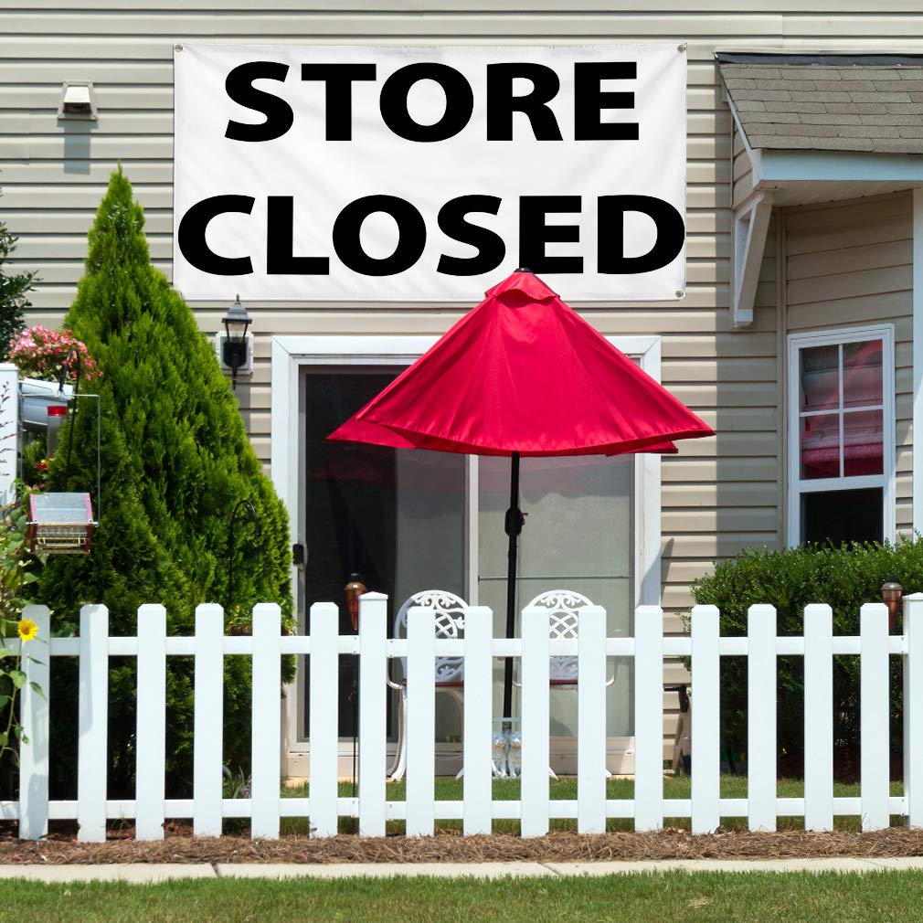 Vinyl Banner - Multiple Sizes (60x144 Inches) | Store Closing, Outdoor Advertising, Business Signs | Weatherproof & Durable with 10 Grommets | Perfect for Yard Sales, Grand Openings & Industrial Signage