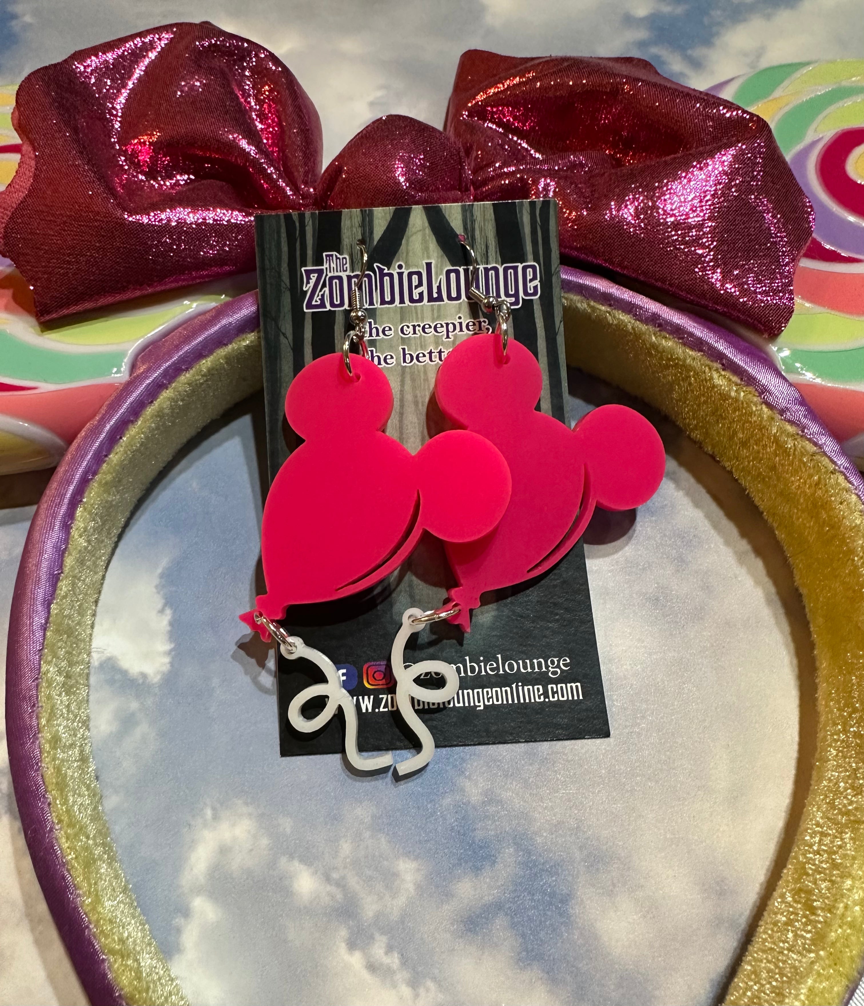 Cute Mouse Balloon Earrings for Women - Fun Animal Jewelry for Parties, Halloween & Everyday Wear