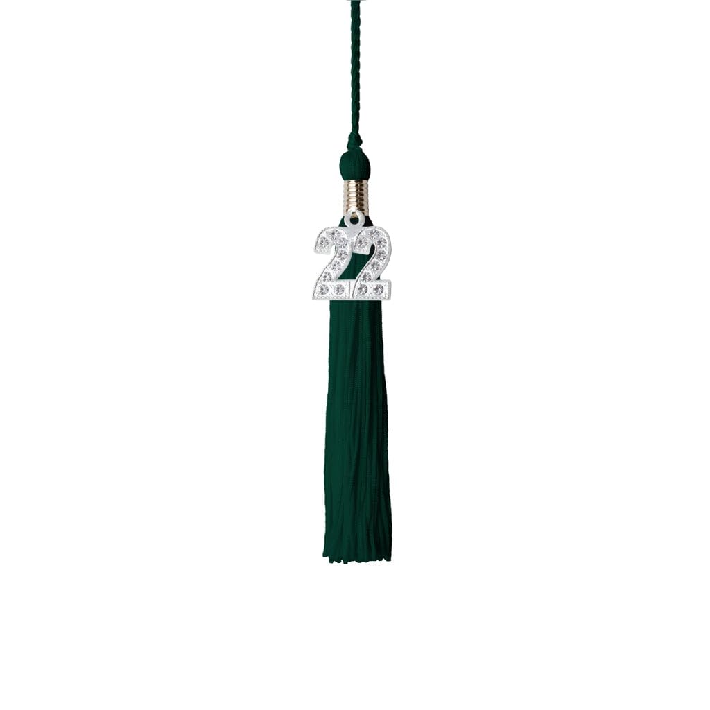 2022 Kindergarten Graduation Tassel with Bling Charm - Blue - Perfect for Preschool Graduation Ceremony, Party Favors & Photo Props