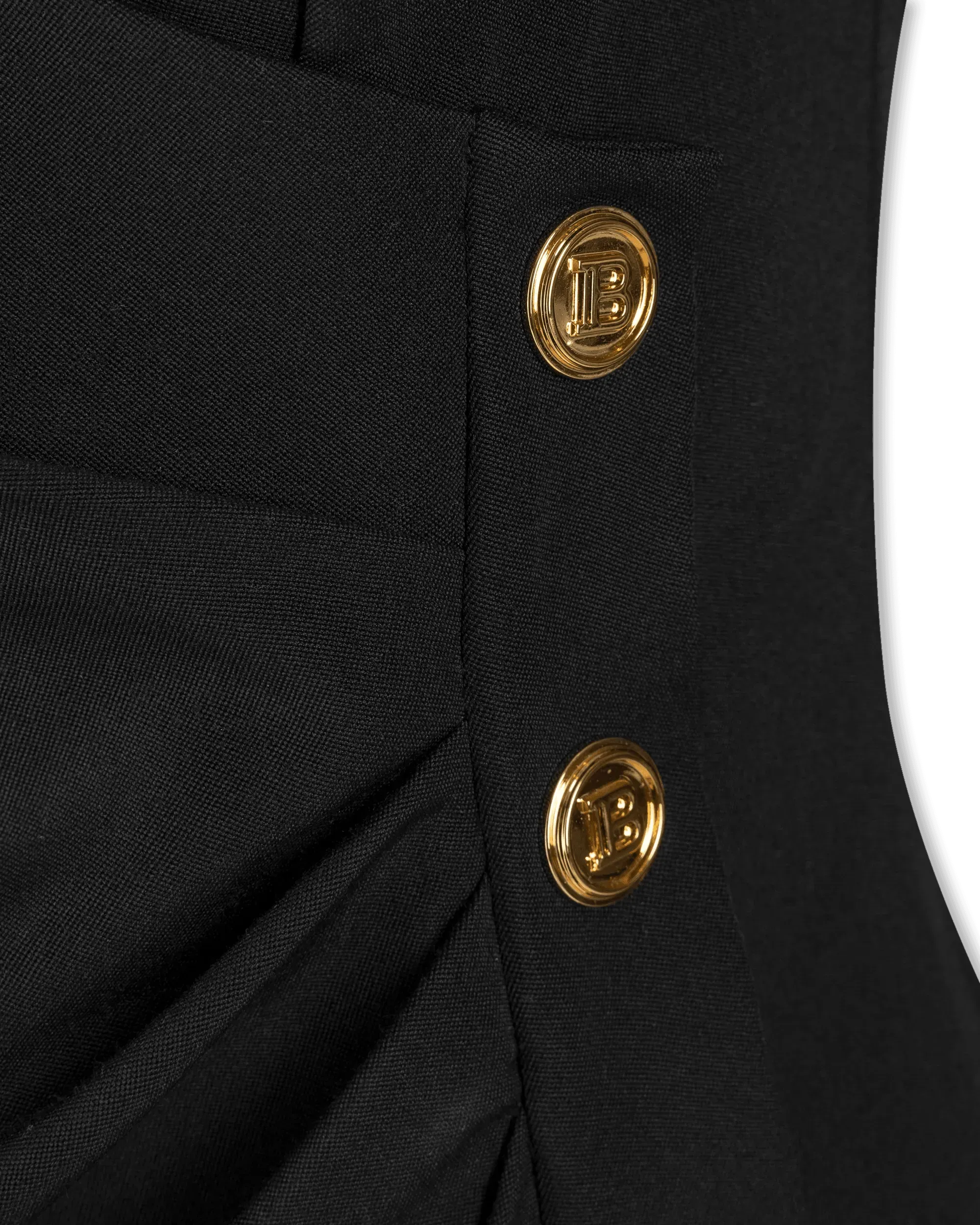 Elegant 6 Button Side Draped GDP Jacket Dress for Women - Office Wear, Business Formal, Cocktail Party & Special Occasions
