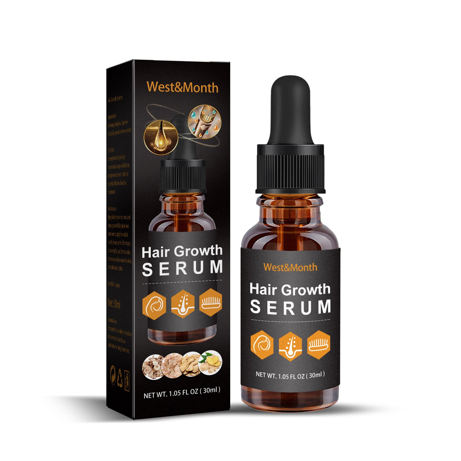 Hair Growth Oil for Repair & Care - Natural Essential Oil for Thicker, Healthier Hair - Perfect for Daily Scalp Massage & Hair Treatment