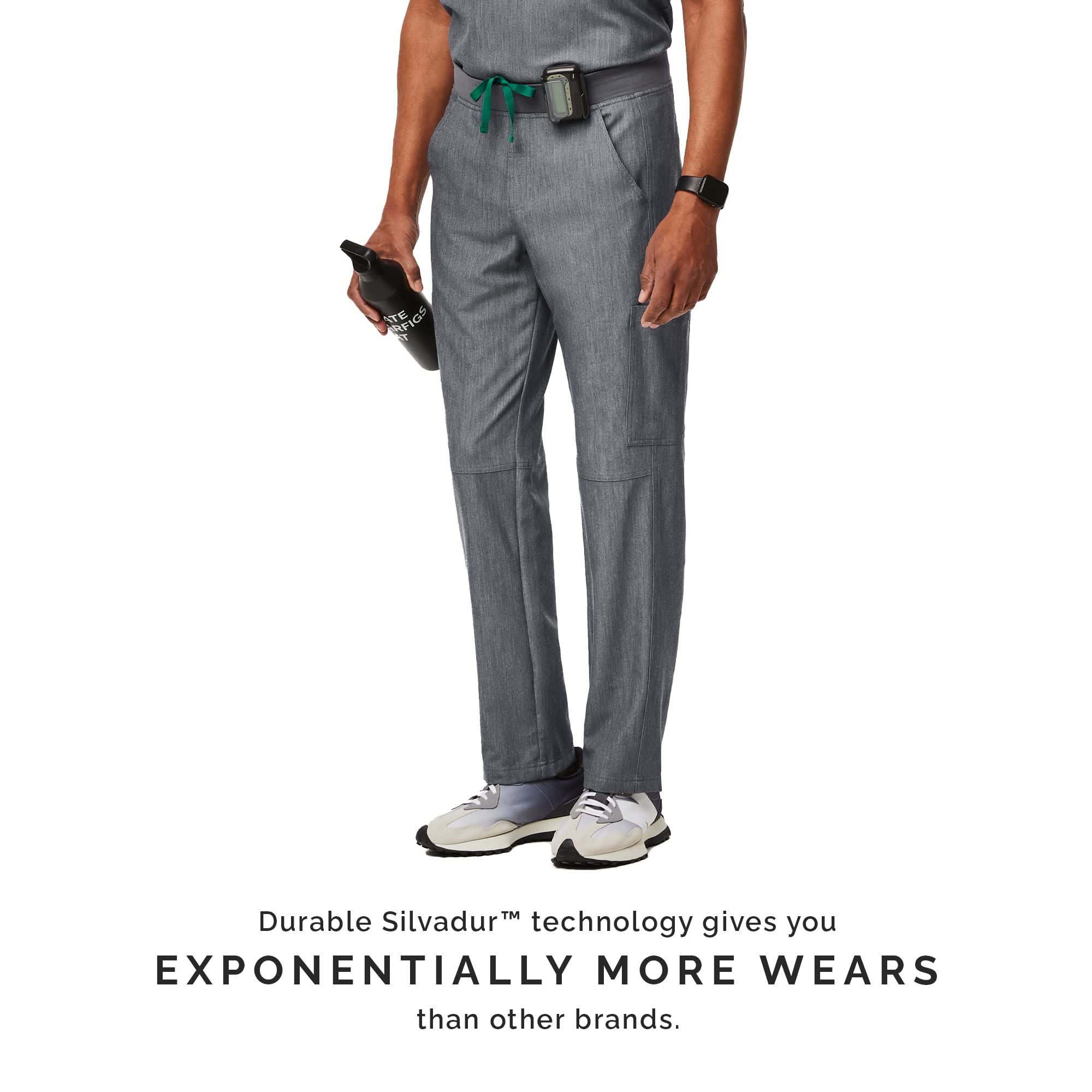 FIGS Axim Cargo Scrub Pants for Men - Classic Fit Straight Leg Medical Pants with 7 Pockets & 4-Way Stretch | Anti-Wrinkle Healthcare Uniform | Perfect for Doctors, Nurses & Medical Professionals