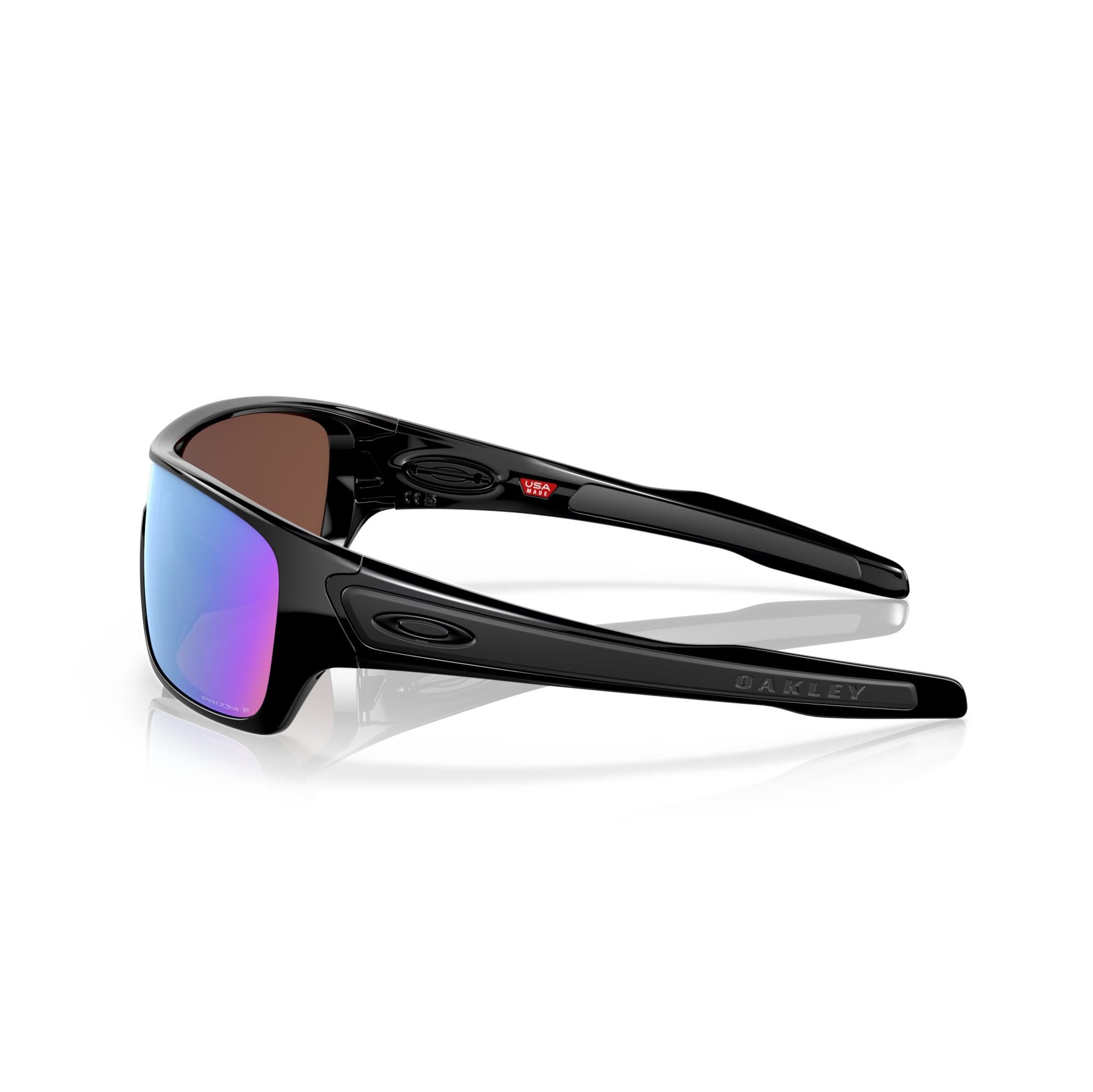 Oakley Turbine Rotor Sunglasses - Polished Black Frame with Prizm Lens for Men - Perfect for Running, Cycling & Outdoor Sports