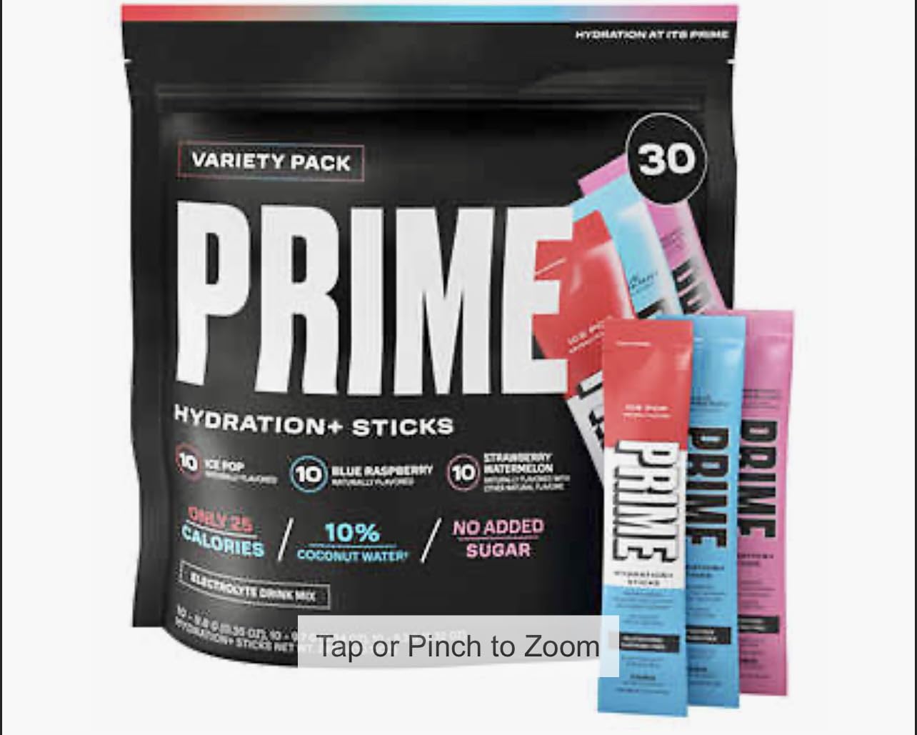 XALEZ (30 Bags) Prime Hydration+ Electrolyte Powder Mix Sticks Variety Pack - Tropical Punch, Blue Raspberry & Lemon Lime Flavors - Perfect for Workouts, Travel & Outdoor Activities - TM Gift Box
