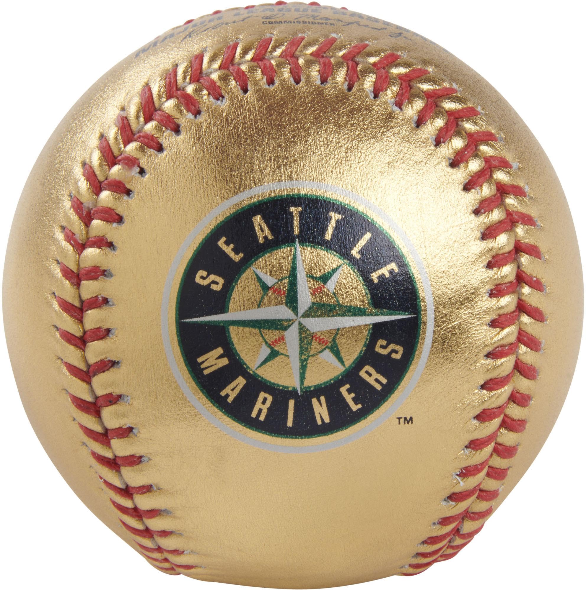 Official Rawlings Leather Baseball - Seattle Mariners MLB Game Ball | Perfect for Games, Training & Collectibles