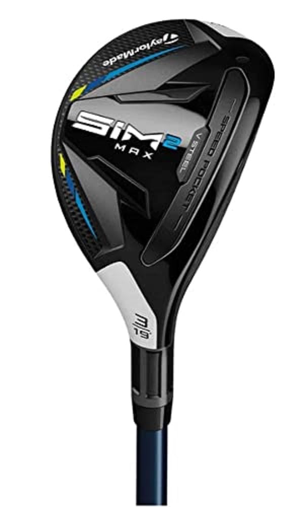 TaylorMade SiM 2 Max Rescue Golf Club for Men - High Launch Hybrid Club with Forgiveness | Perfect for Long Fairway Shots and Rough Recovery