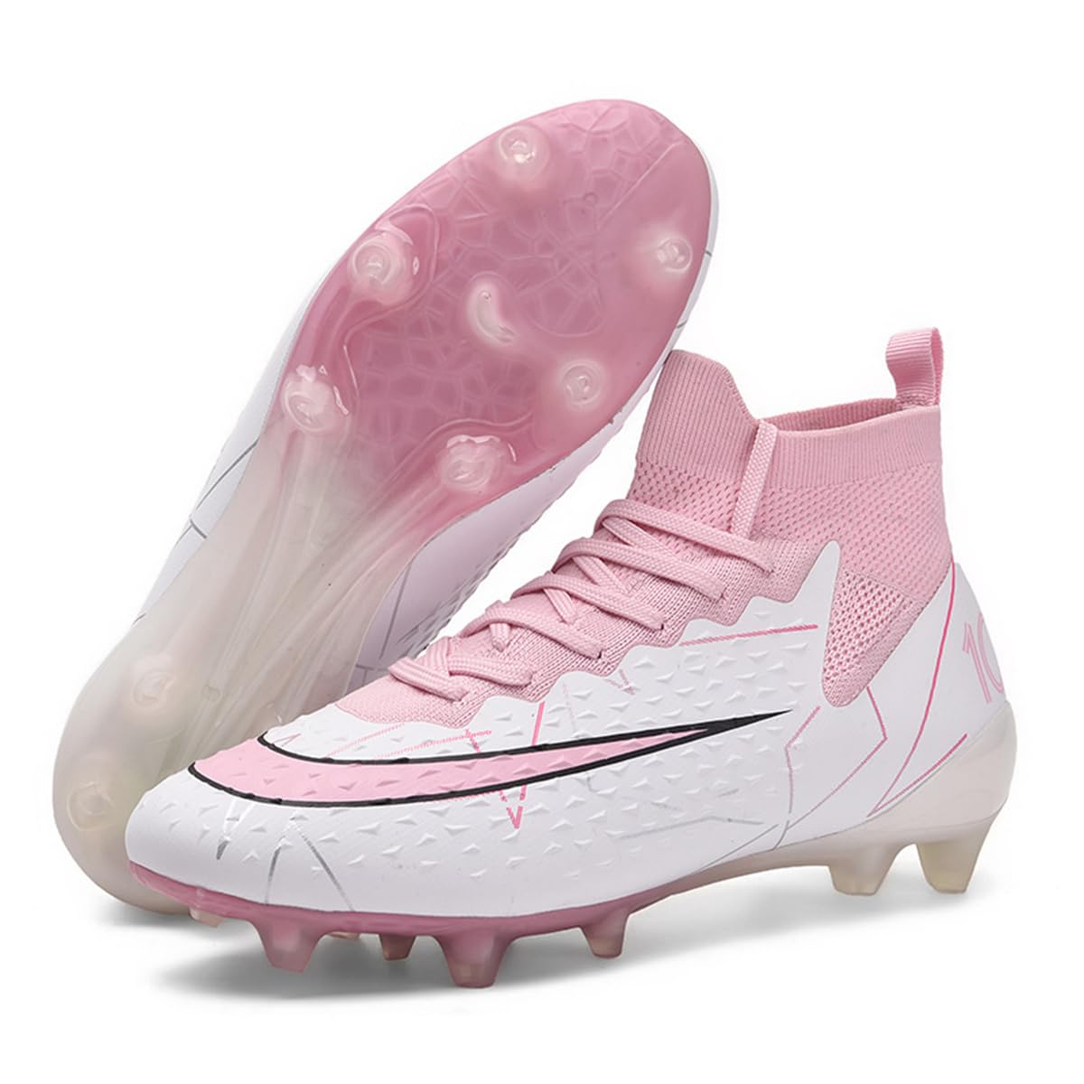 Men's & Women's Soccer Cleats - High Top Ankle Football Boots for Outdoor Training & Professional Matches | Perfect for Grass, Turf & Field Play