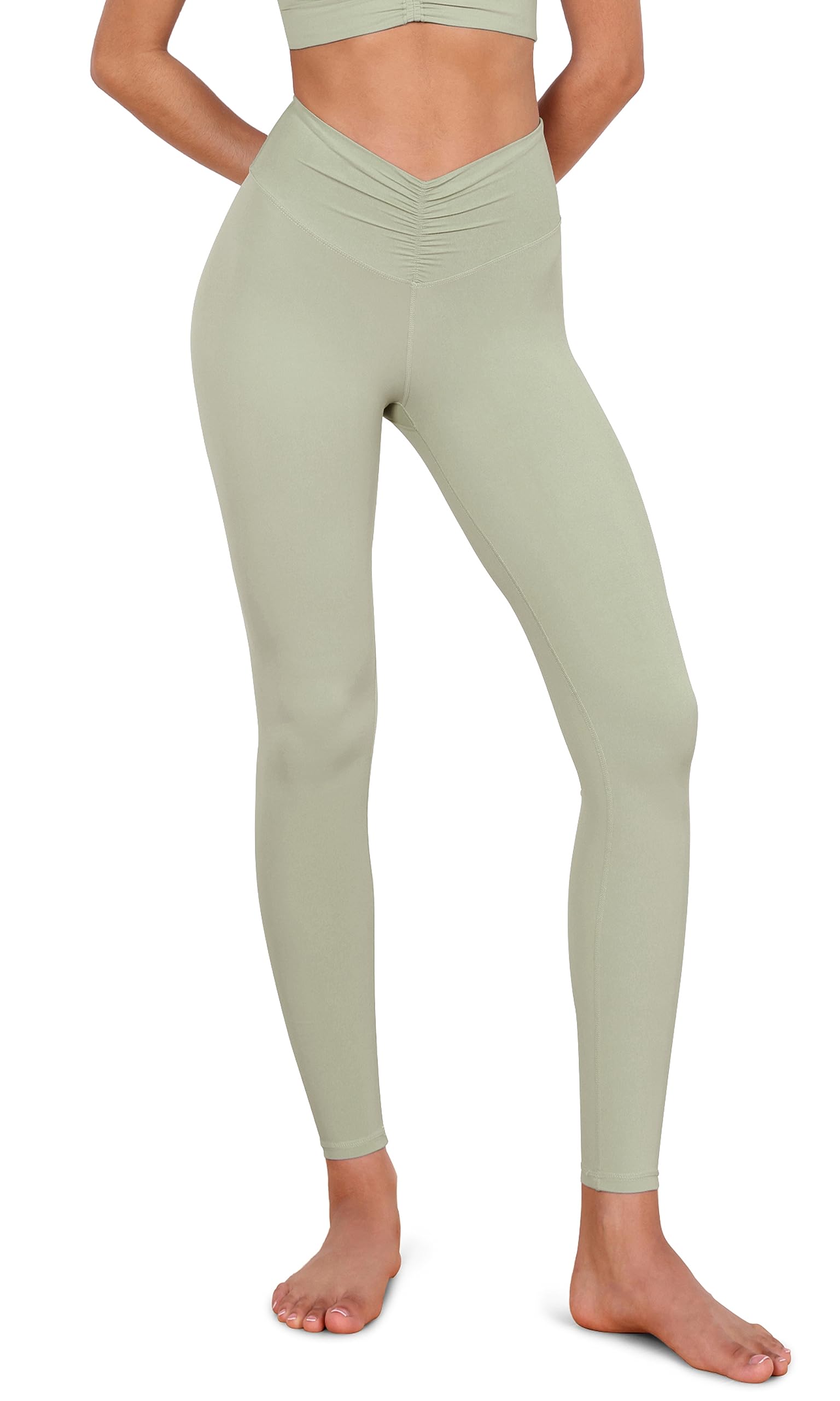 ODODOS Women's High Waist Ruched Yoga Pants - 25