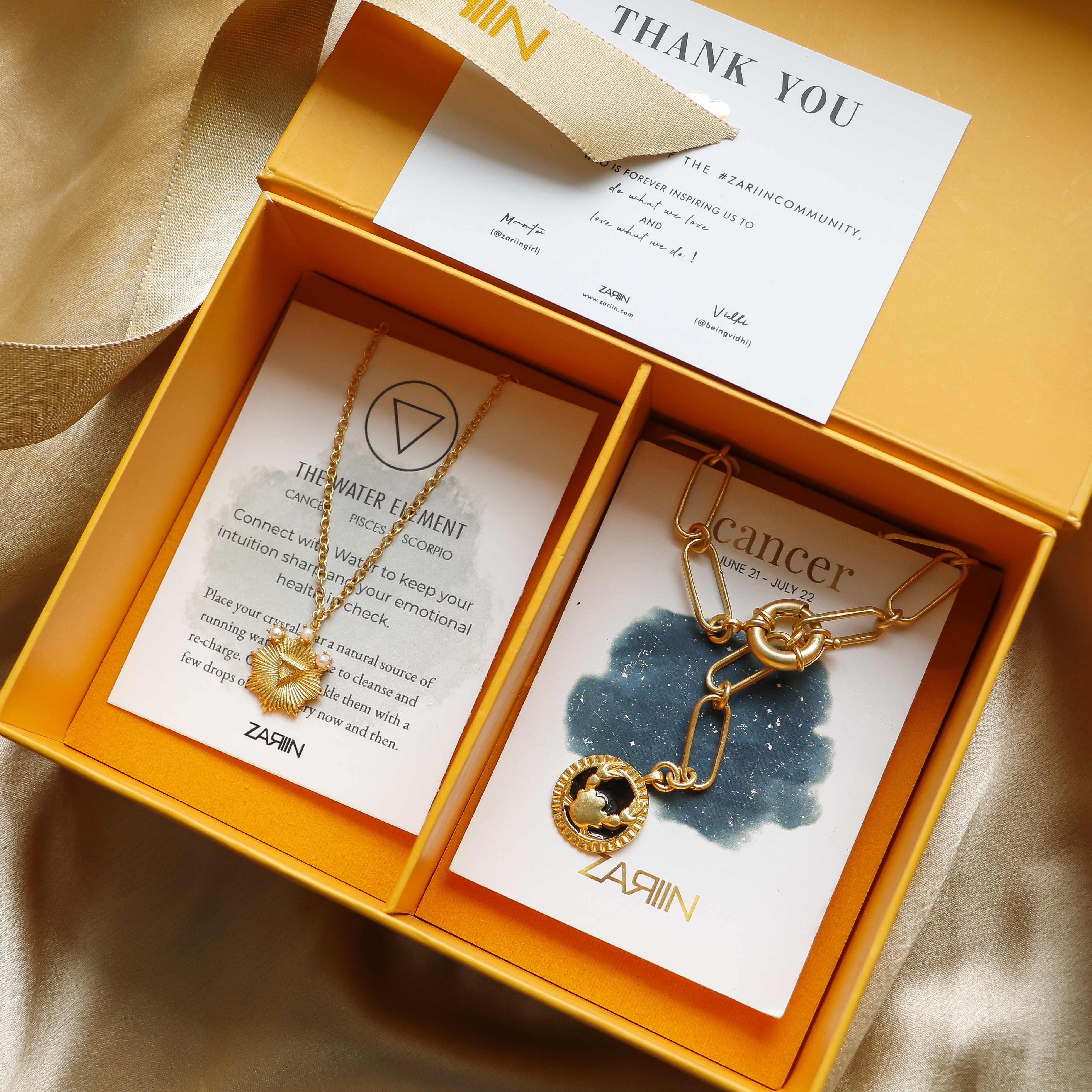 Cancer Zodiac Necklace & Water Sign Jewelry Gift Set - Perfect for Birthdays, Anniversaries, and Spiritual Healing Gifts