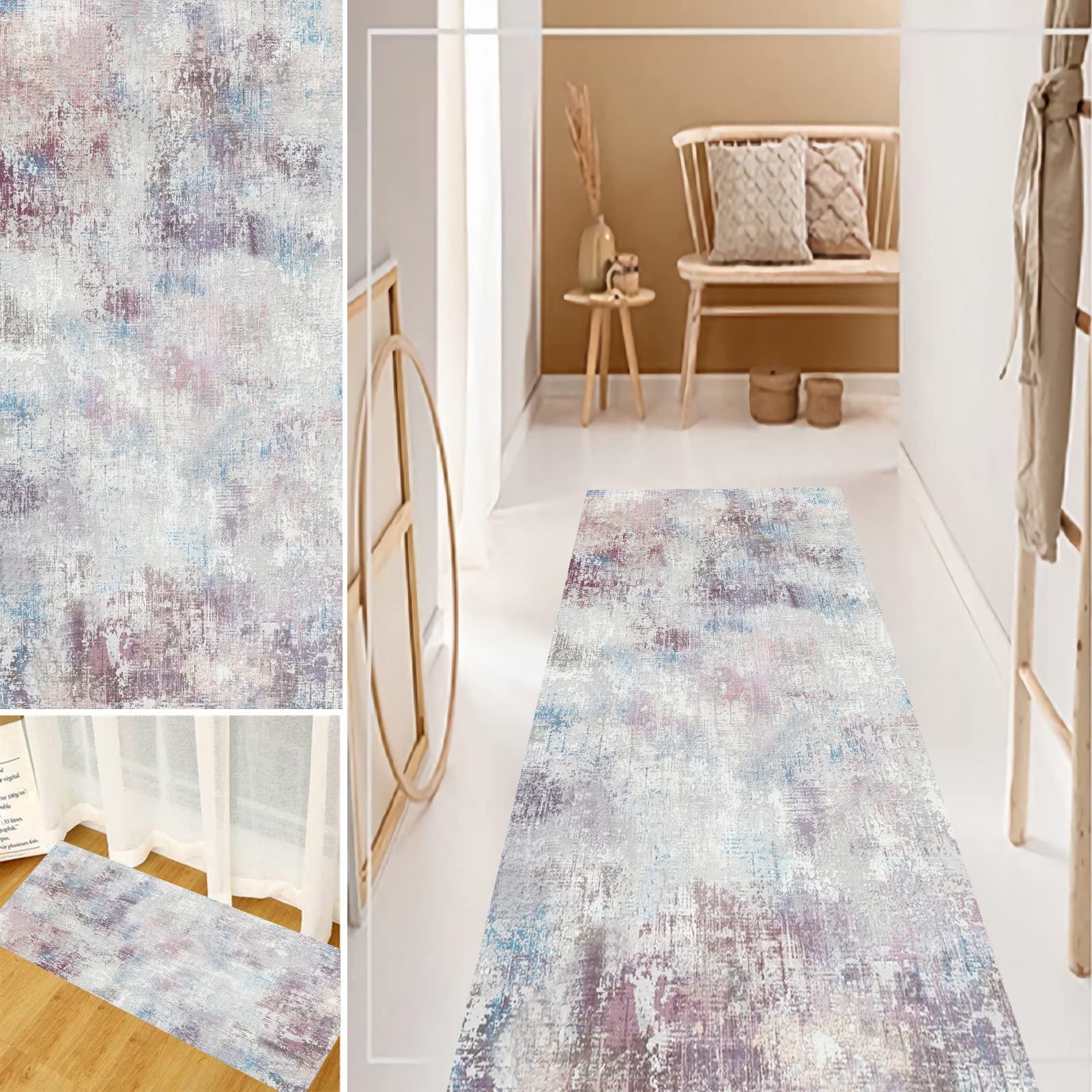 Non-Slip Washable Hallway Runner Rug 2'7