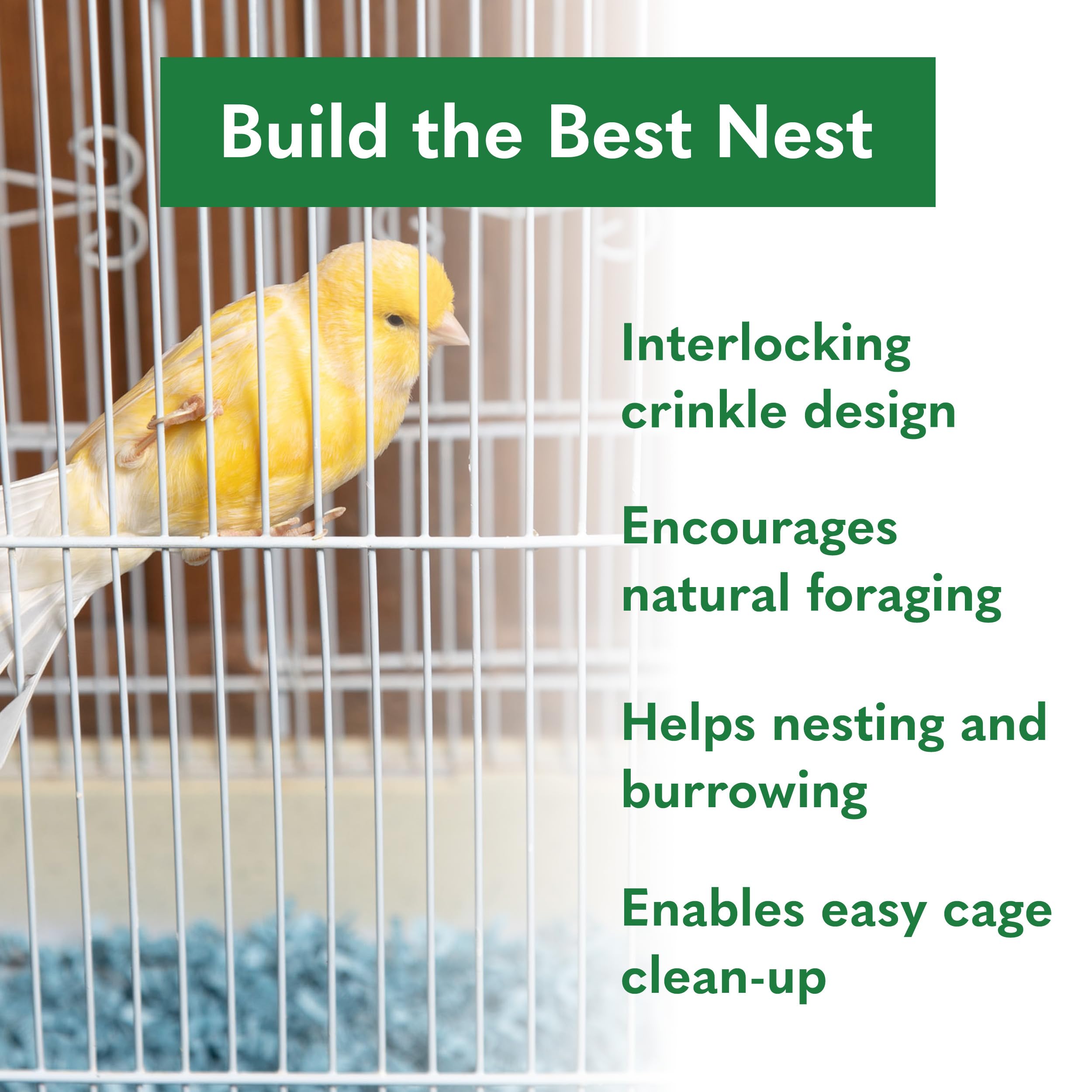 ECO BEDDING 99% Dust Free Paper Bedding for Small Pets & Birds - Blue, 30L | Safe & Comfortable for Hamsters, Guinea Pigs & Parakeets | Ideal for Cages, Nesting & Play Areas