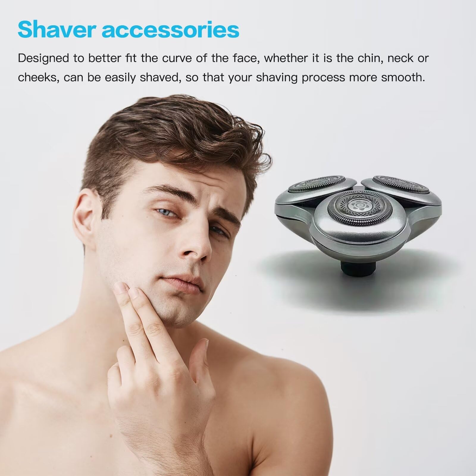 3-Pack Replacement Shaver Heads Blades SH98 for Philips Series 9000 Prestige SP9861 Electric Razor - Perfect for Travel, Home & Daily Grooming